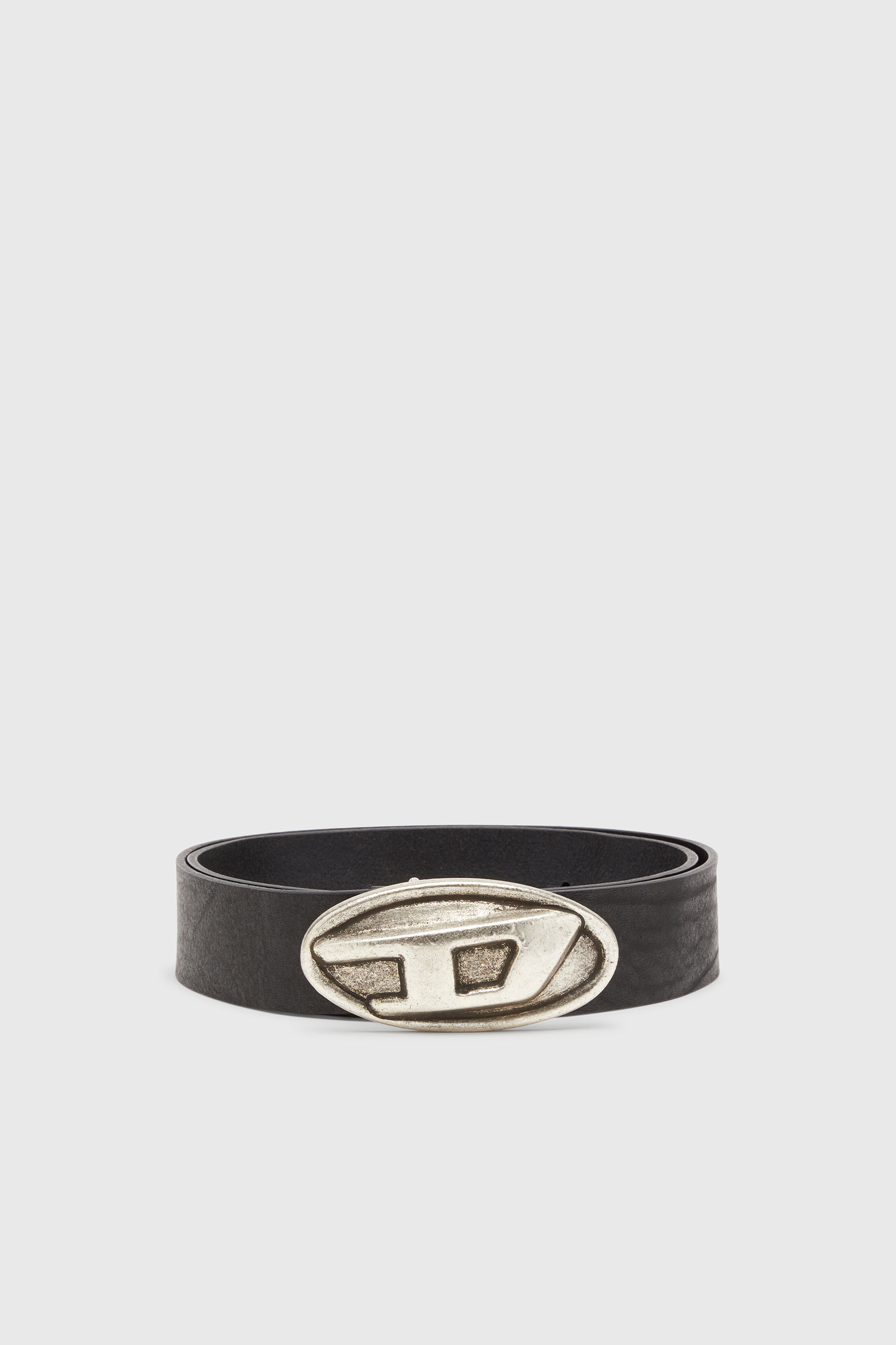 Diesel - B-DOUBLE D, Cintura 4 cm con fibbia Oval  D Uomo in Nero - 1