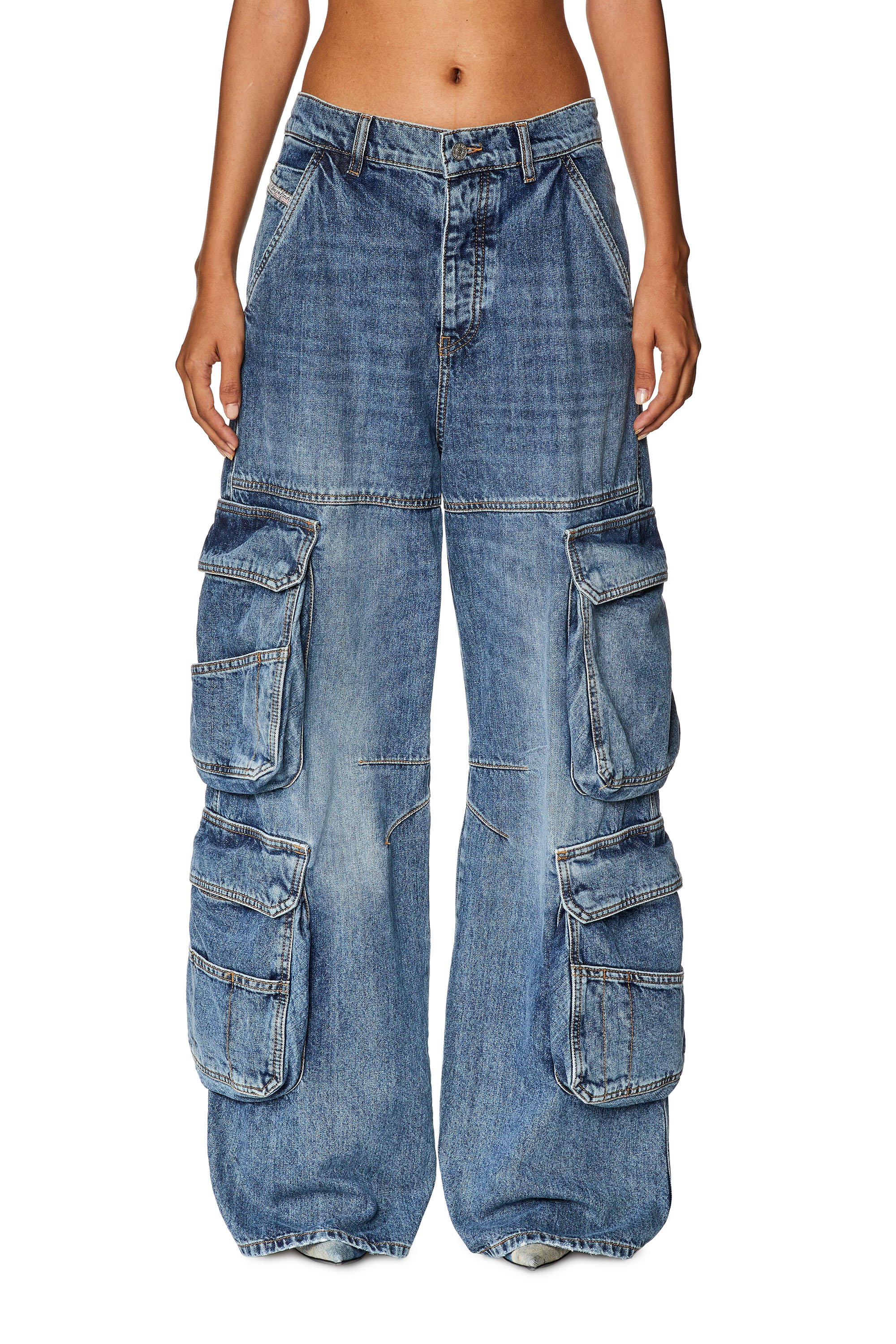 Diesel - Straight Jeans 1996 D-Sire 0NLAX, Blu medio - Image 1