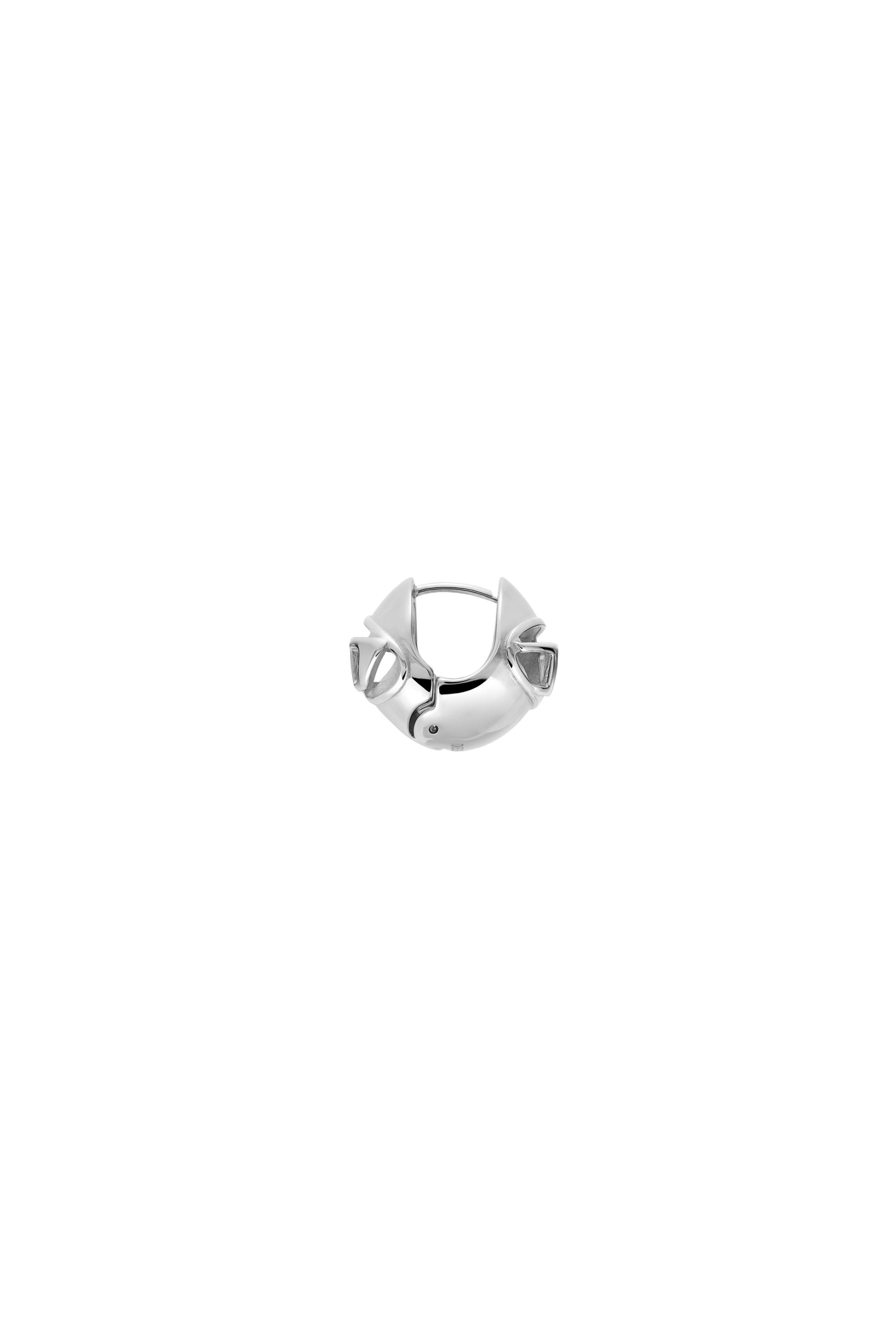 Diesel - DX1718040, Orecchino a cerchio in acciaio inox Unisex in Argento - 3