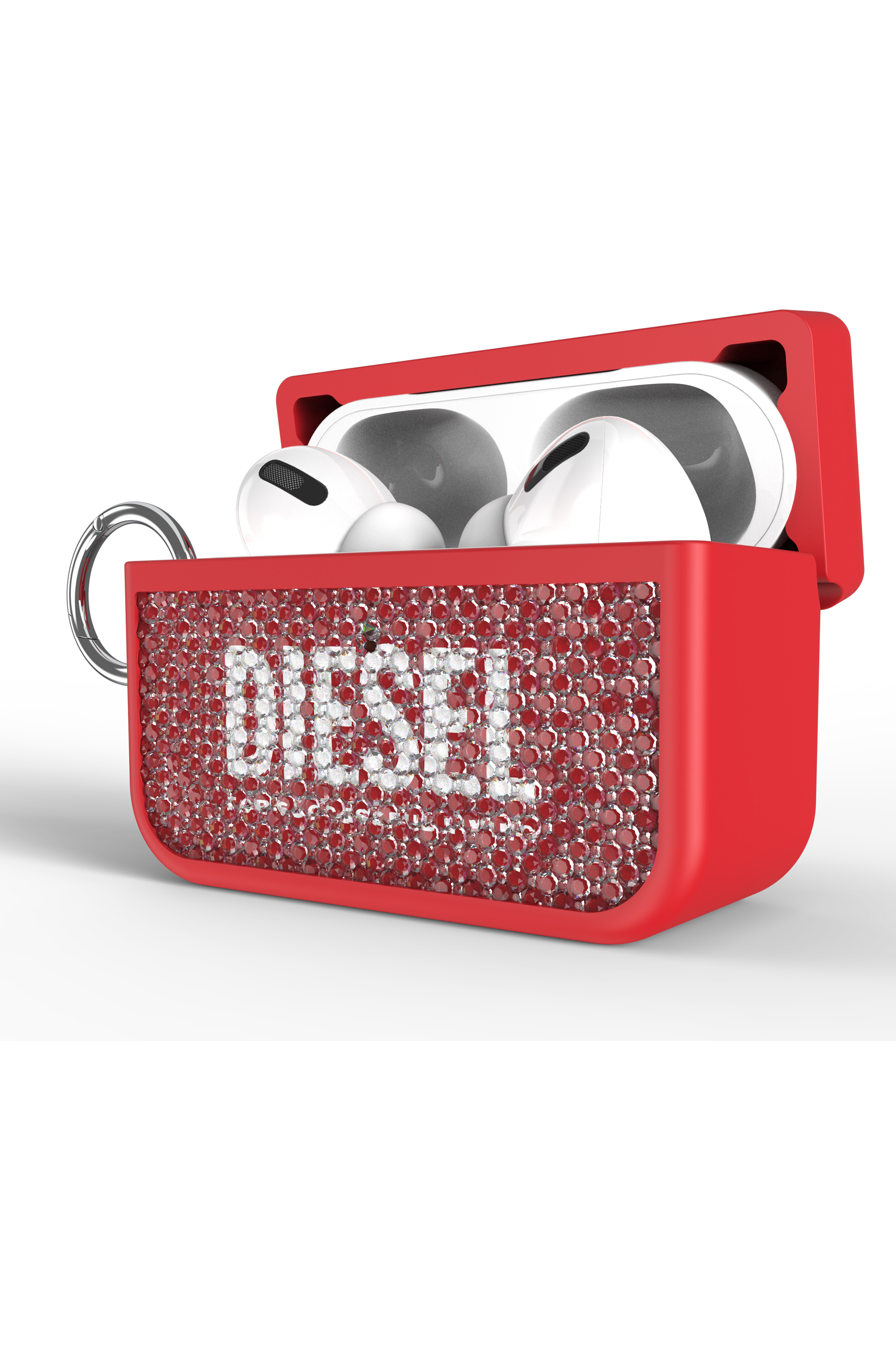 Diesel - 60196 AIRPOD CASE, Cover Swarosky per Airpods Pro / Pro 2 Unisex in Rosso - 4