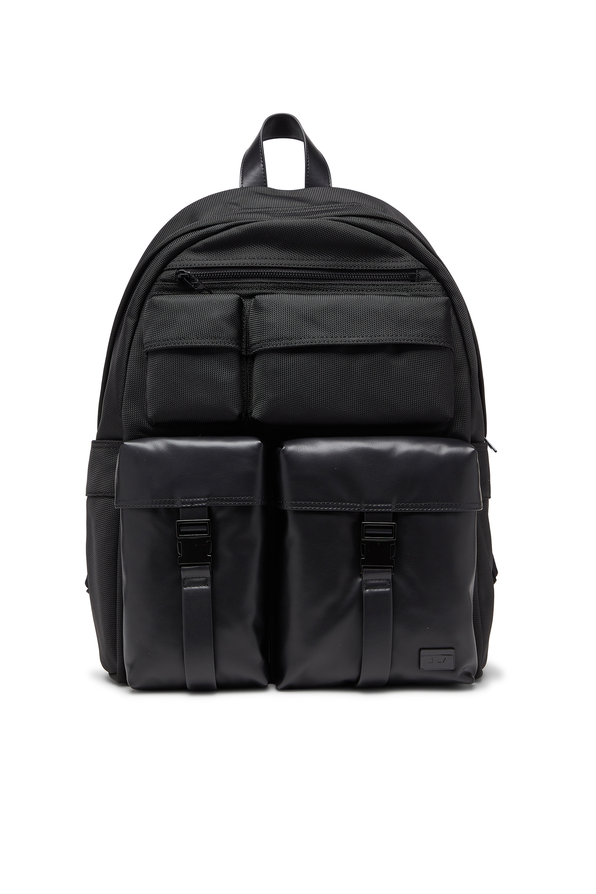 Diesel - MULTI-PKTS BACKPACK X, Multi-Pkts - Zaino in nylon con tasche frontali Unisex in Nero - 1