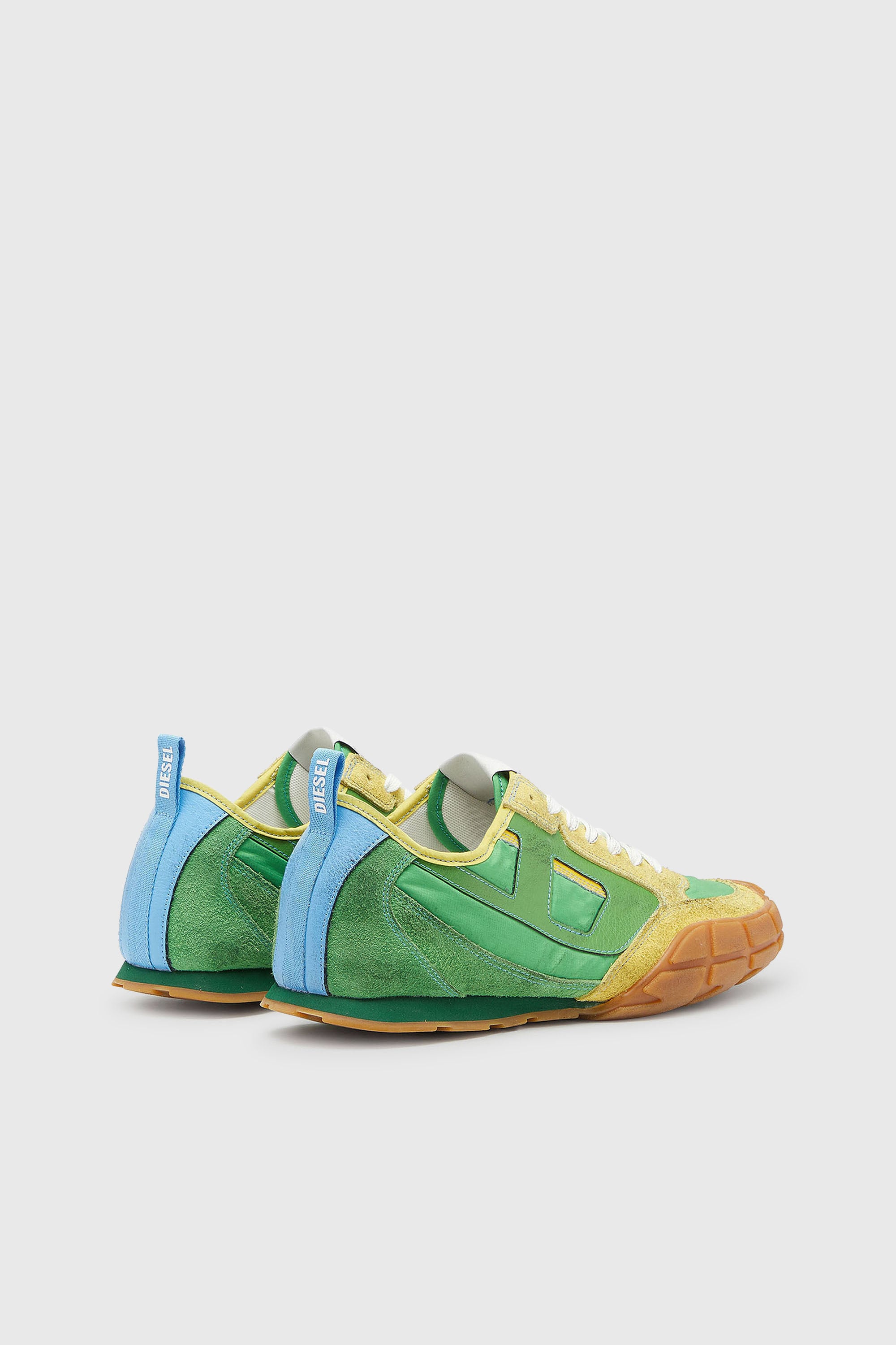 Diesel - S-PAGODHA LOW, S-Pagodha - Sneakers in pelle e nylon Uomo in Verde - 3