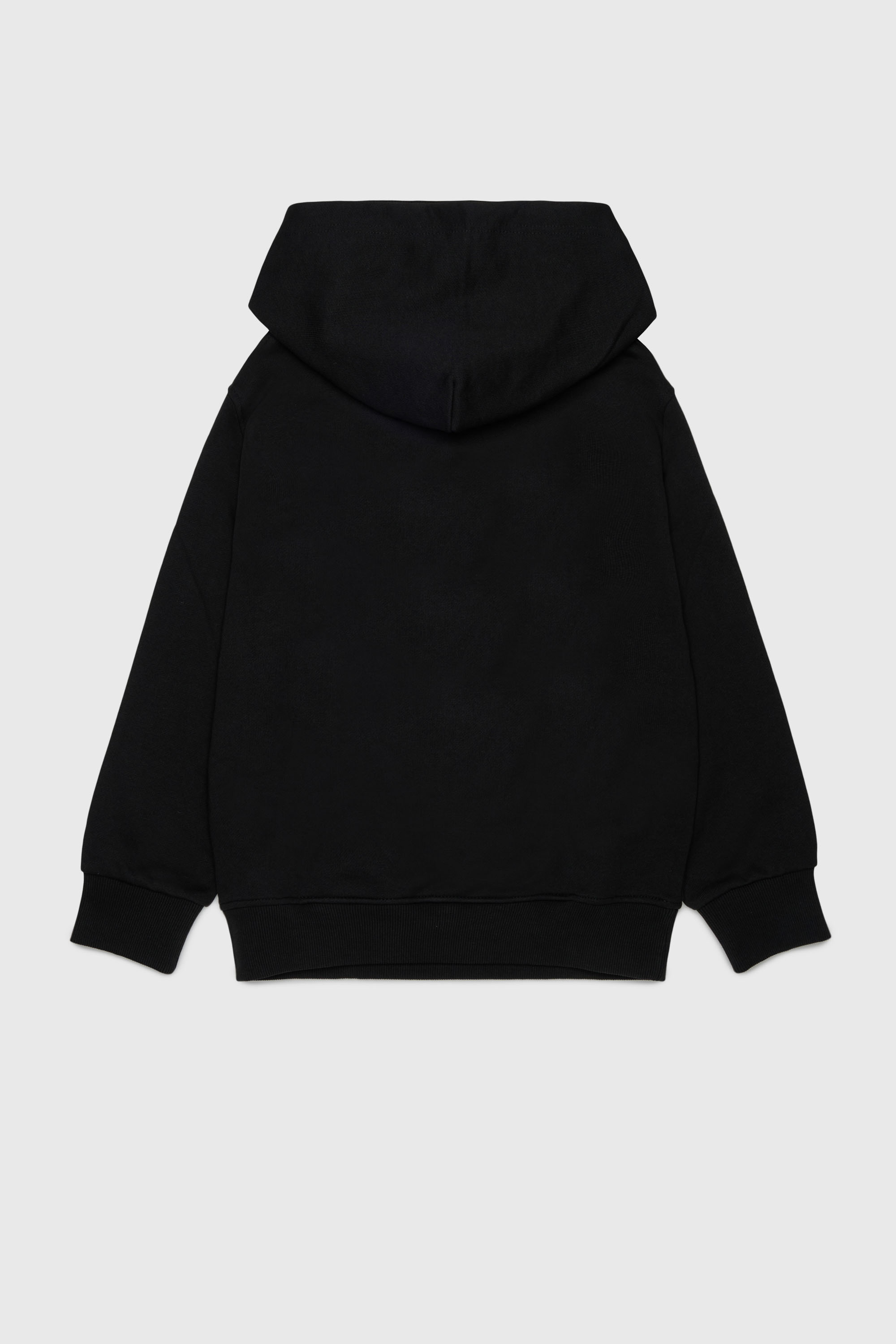 Diesel - SVELLYHOOD OVER, Hoodie con stampa Oval D bicolore Uomo in Nero - 2