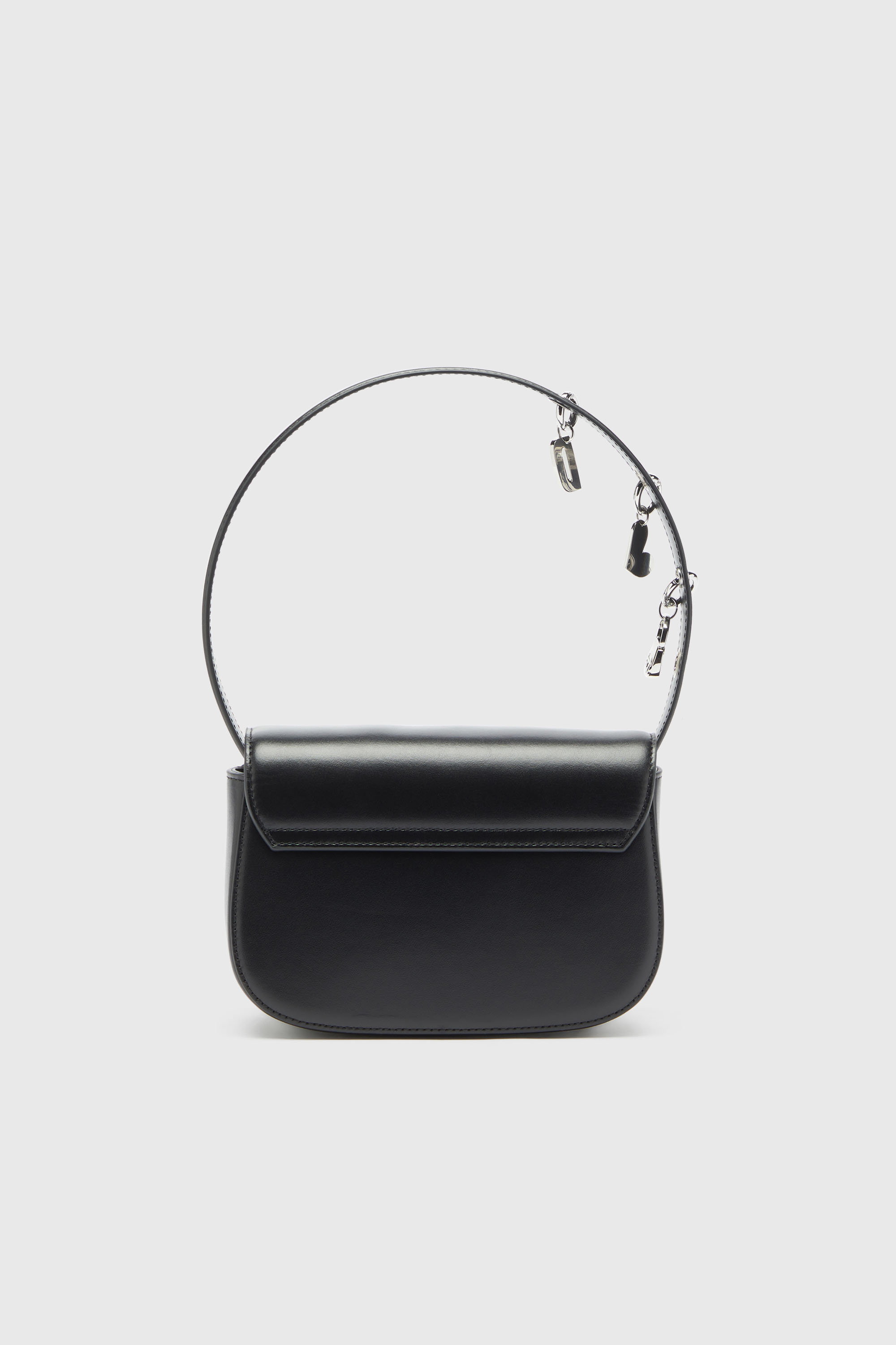 Diesel - 1DR, 1DR -Iconica borsa a spalla in pelle con charms sul manico Donna in Nero - 2