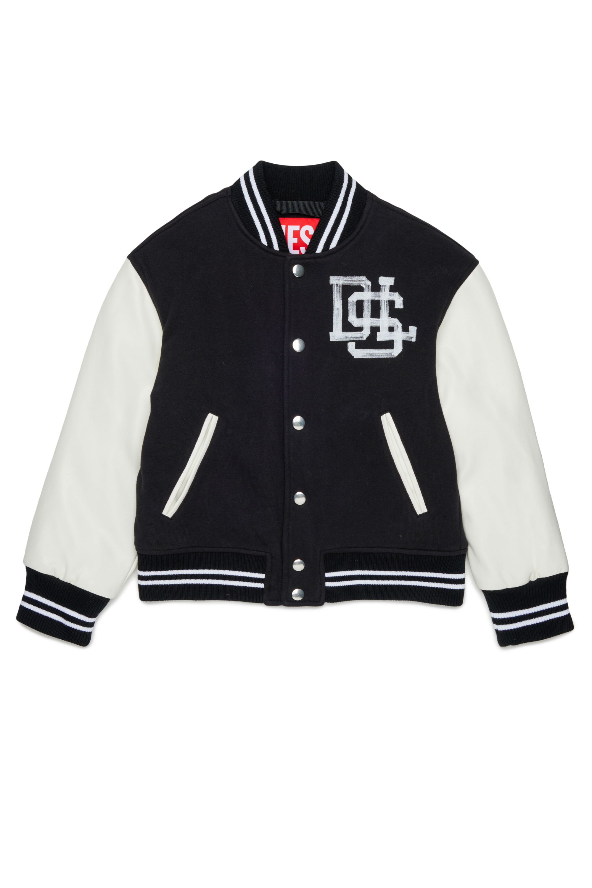 Diesel - JBAND, Giacca varsity colour-block Uomo in Nero - 1