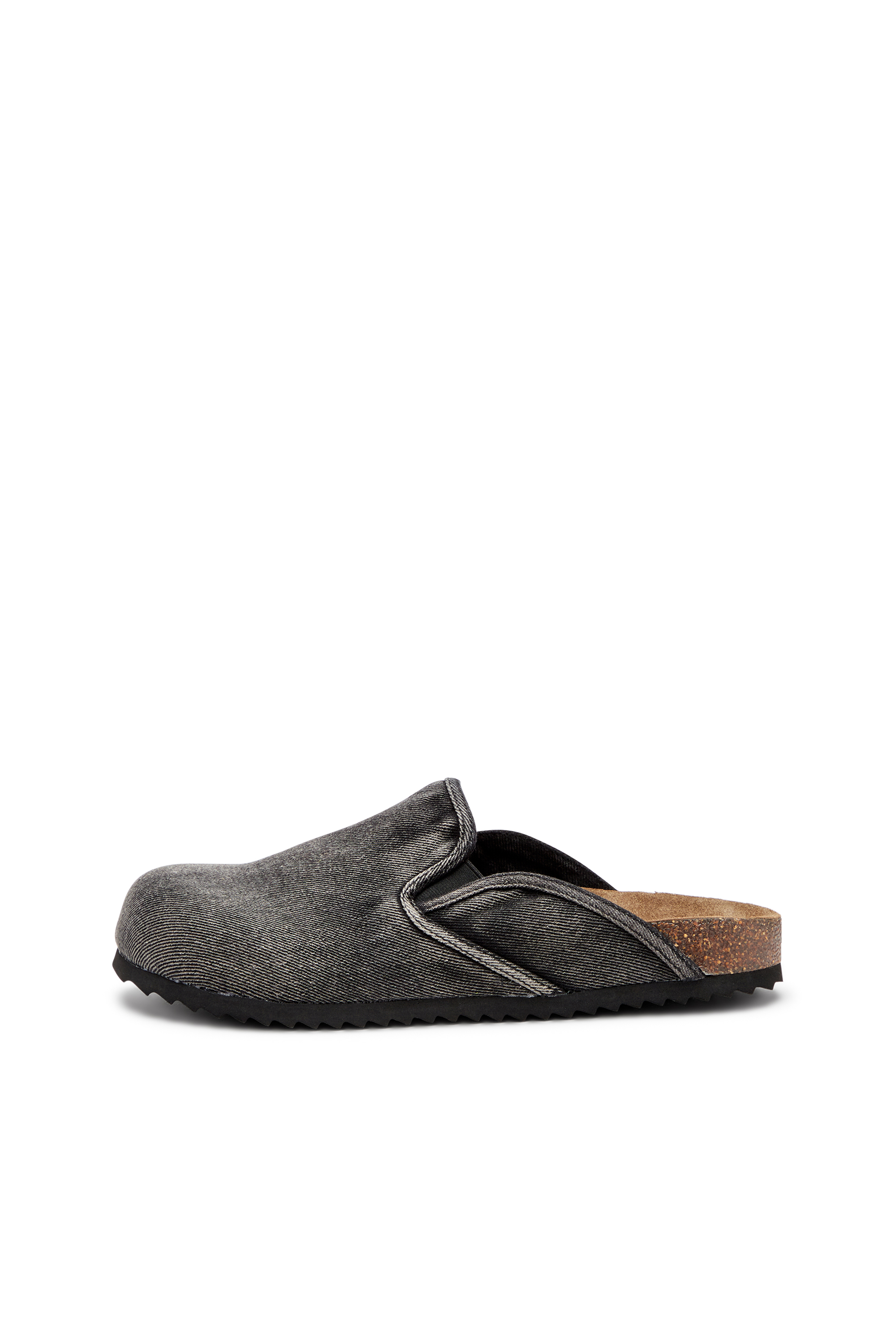 D-WOODSTOCK SLIP-ON, Black Diesel - D-WOODSTOCK SLIP-ON, Man's D-Woodstock-Denim mules in Black - 7