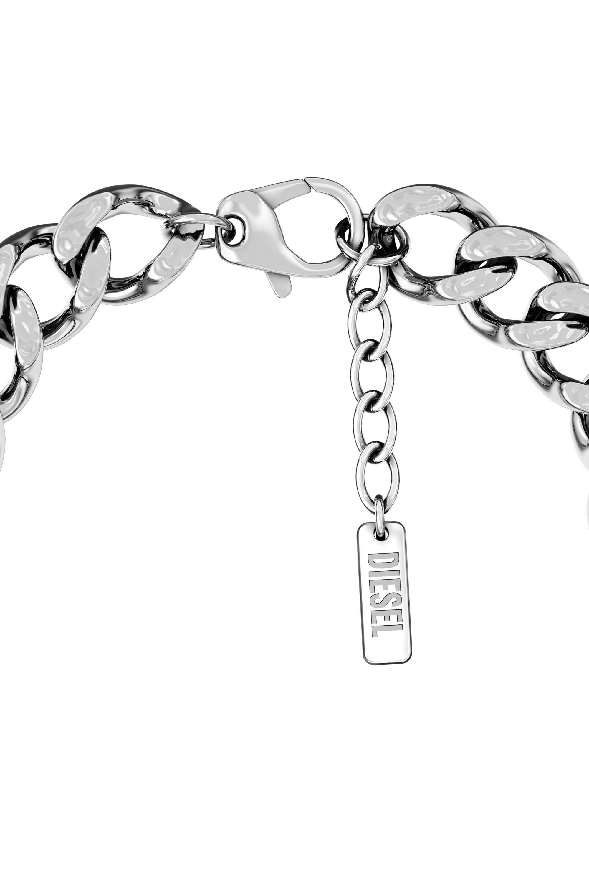 Diesel - DX1732040, Bracciale ID in acciaio inox Unisex in Argento - 2