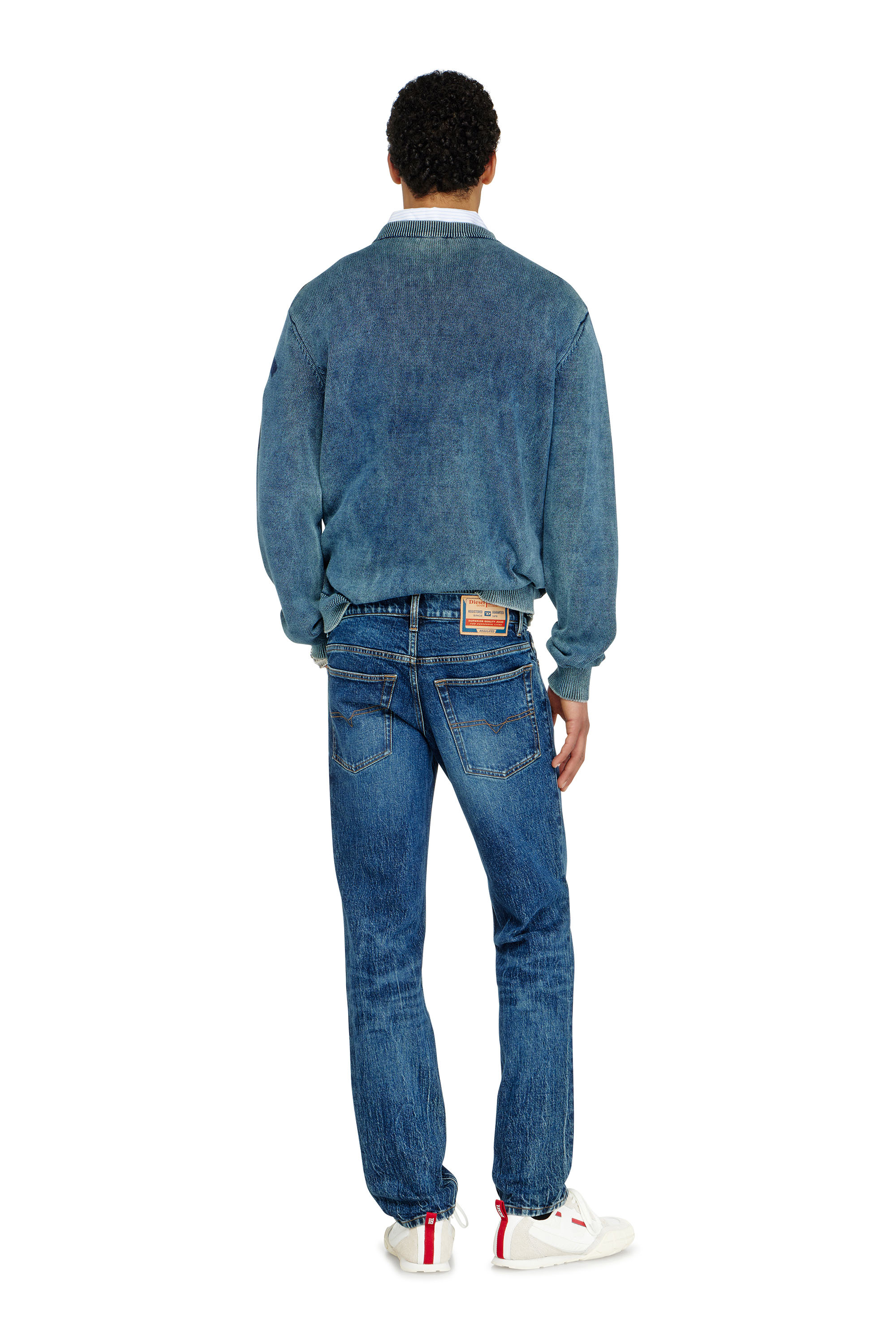 Diesel - Regular Jeans 2023 D-Finitive 0KBBQ Uomo, Blu Scuro - Image 3