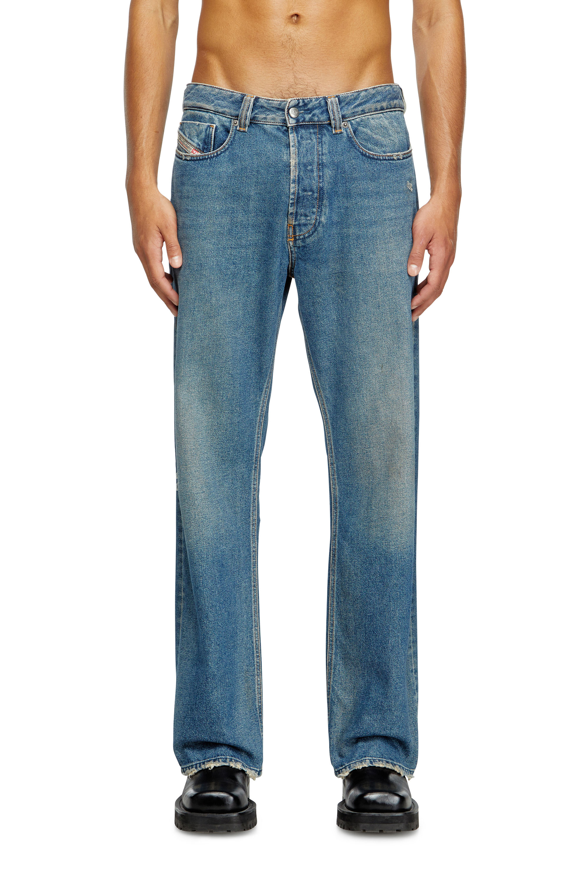 Diesel - Relaxed Jeans 1980 D-Eeper 09J79 Uomo, Blu medio - Image 2