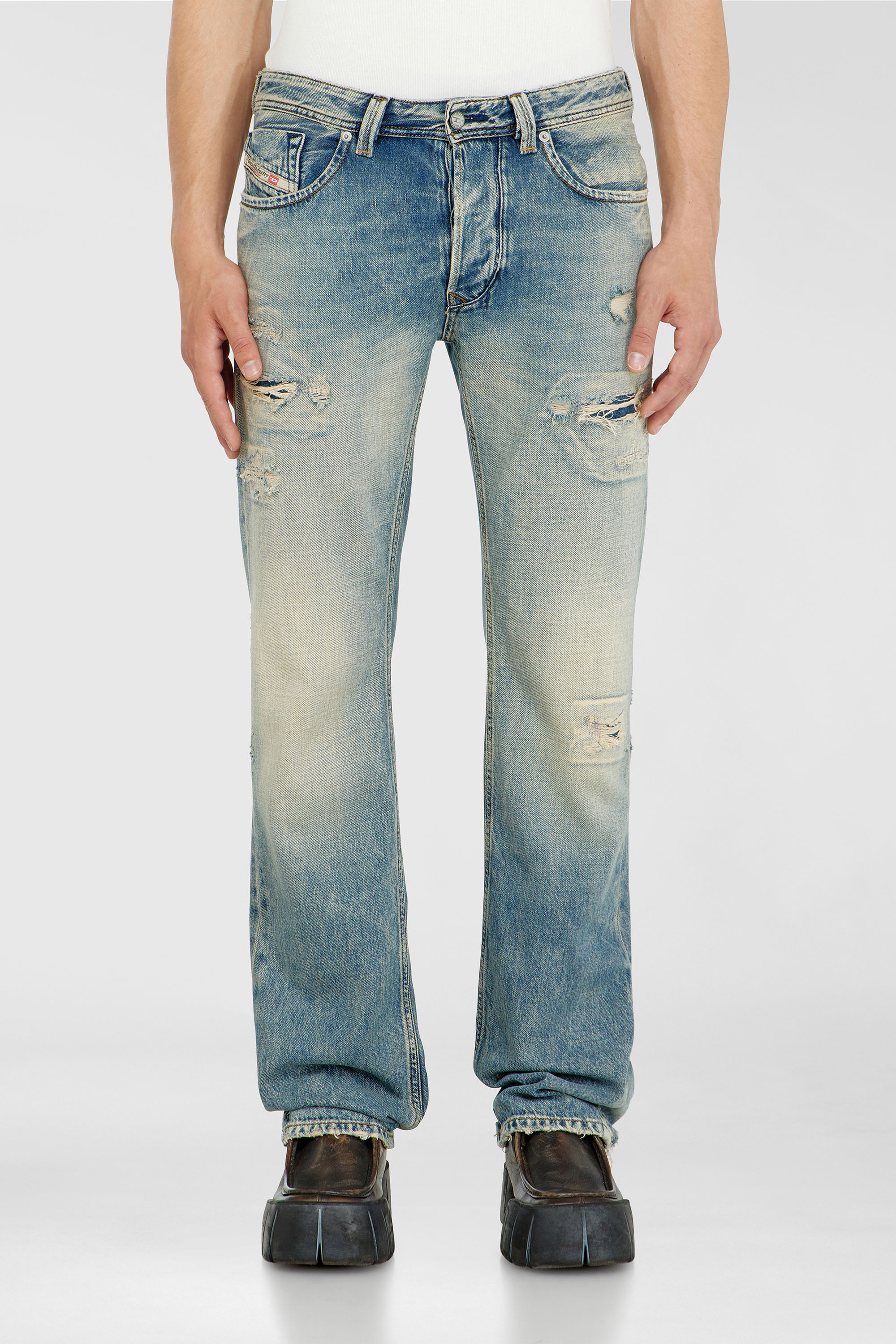 Diesel - Regular Jeans 1985 Larkee 09P62 Uomo, Blu medio - Image 1