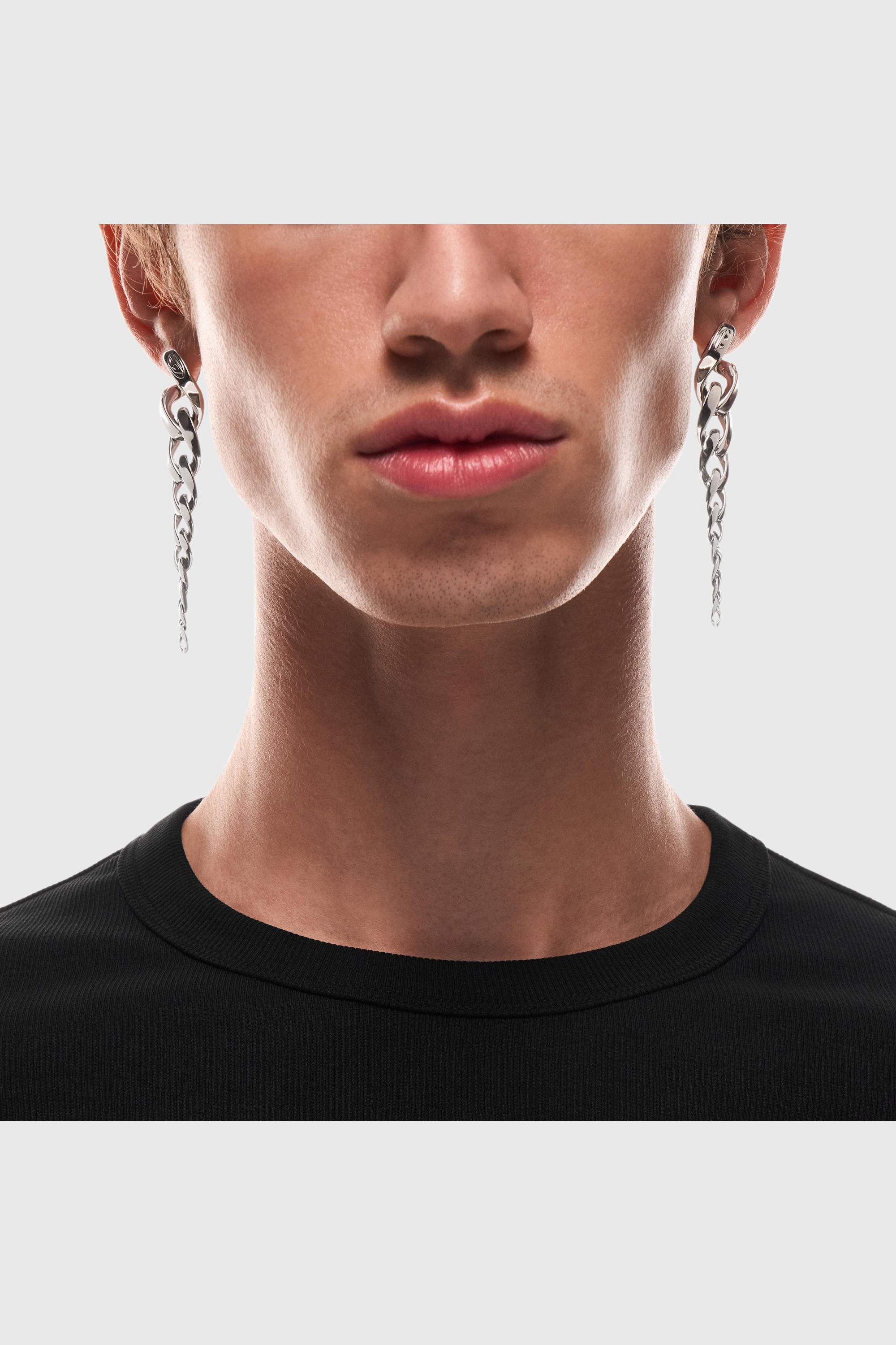 Diesel - DX1719040, Orecchini pendenti in acciaio inox Unisex in Argento - 4