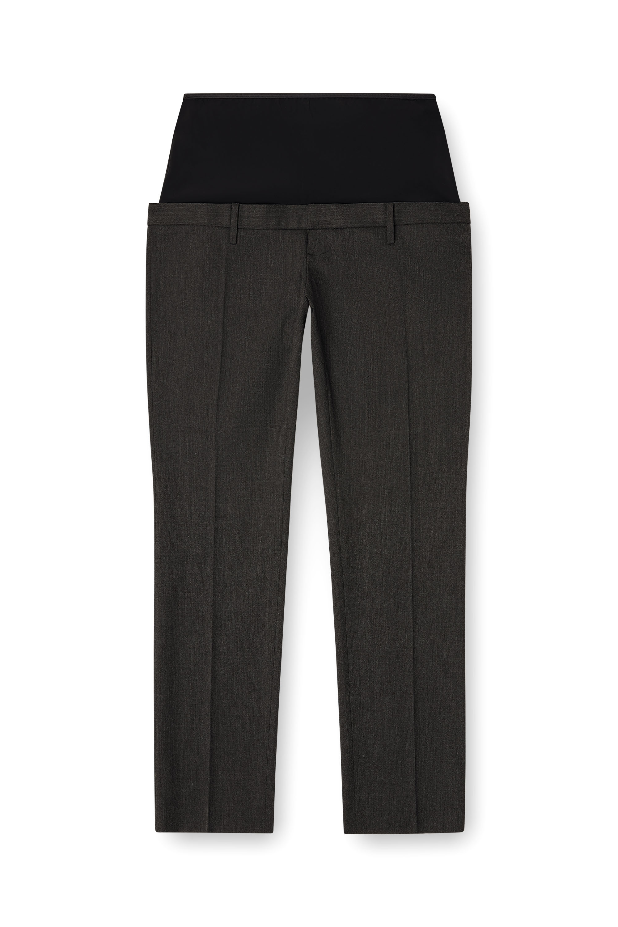 Diesel - P-AUREL-1, Pantaloni in lana con vita stretch Uomo in Grigio - 3