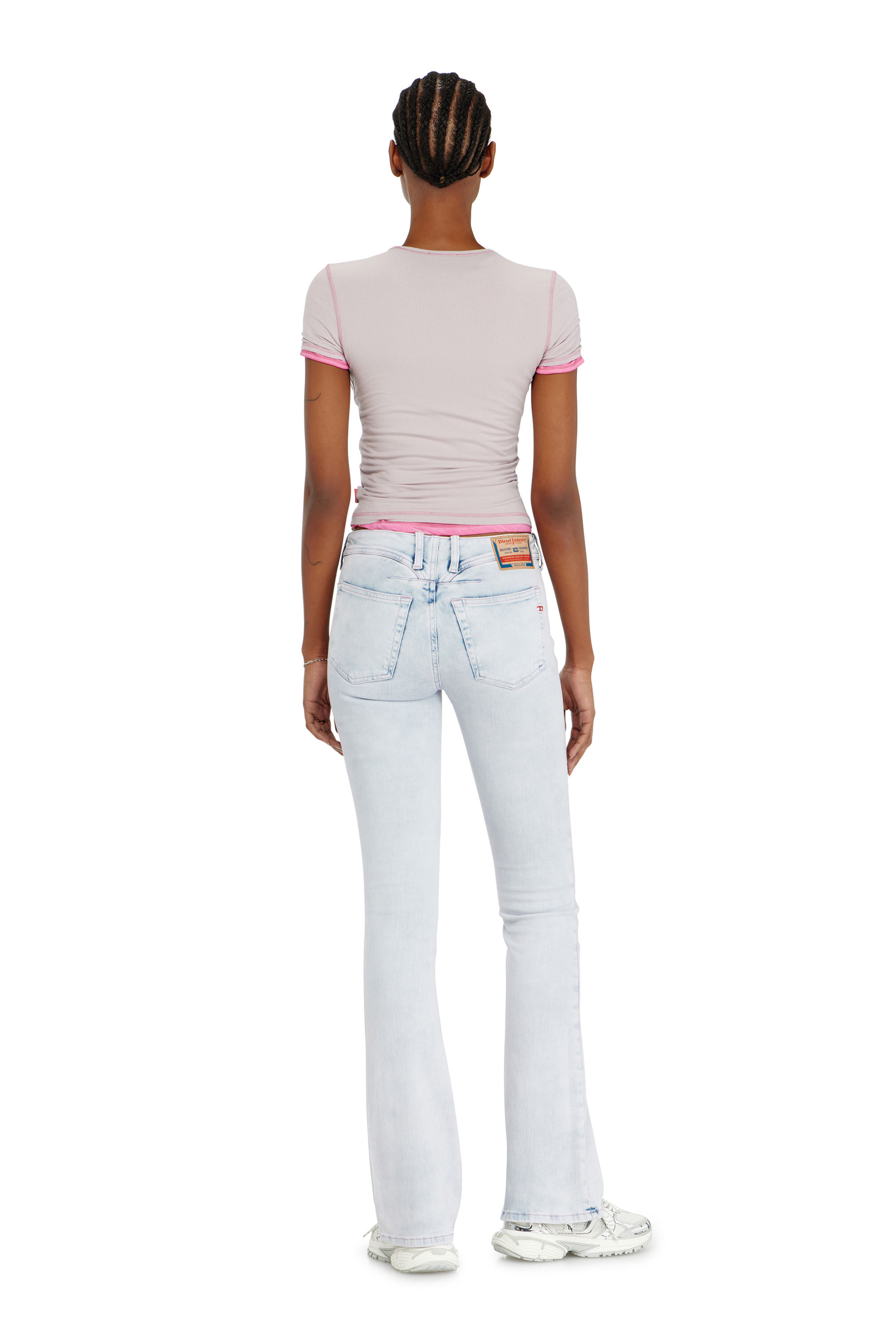 Diesel - Bootcut Jeans 1969 D-Ebbey 0HDBH Donna, Blu Chiaro - Image 3