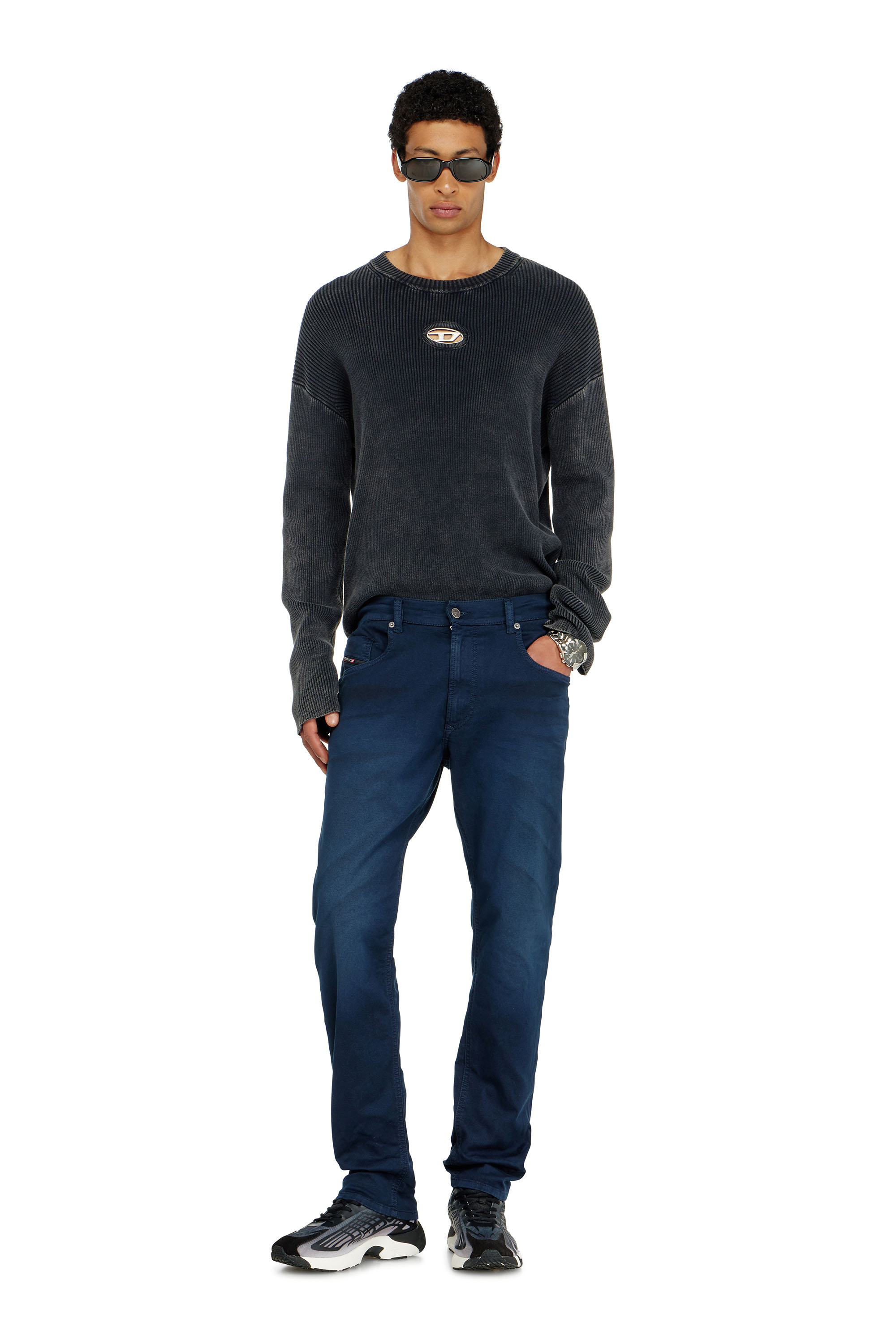 Diesel - Regular 2032 D-Krooley-BW Joggjeans&reg; 0670M Uomo, Blu Scuro - Image 2