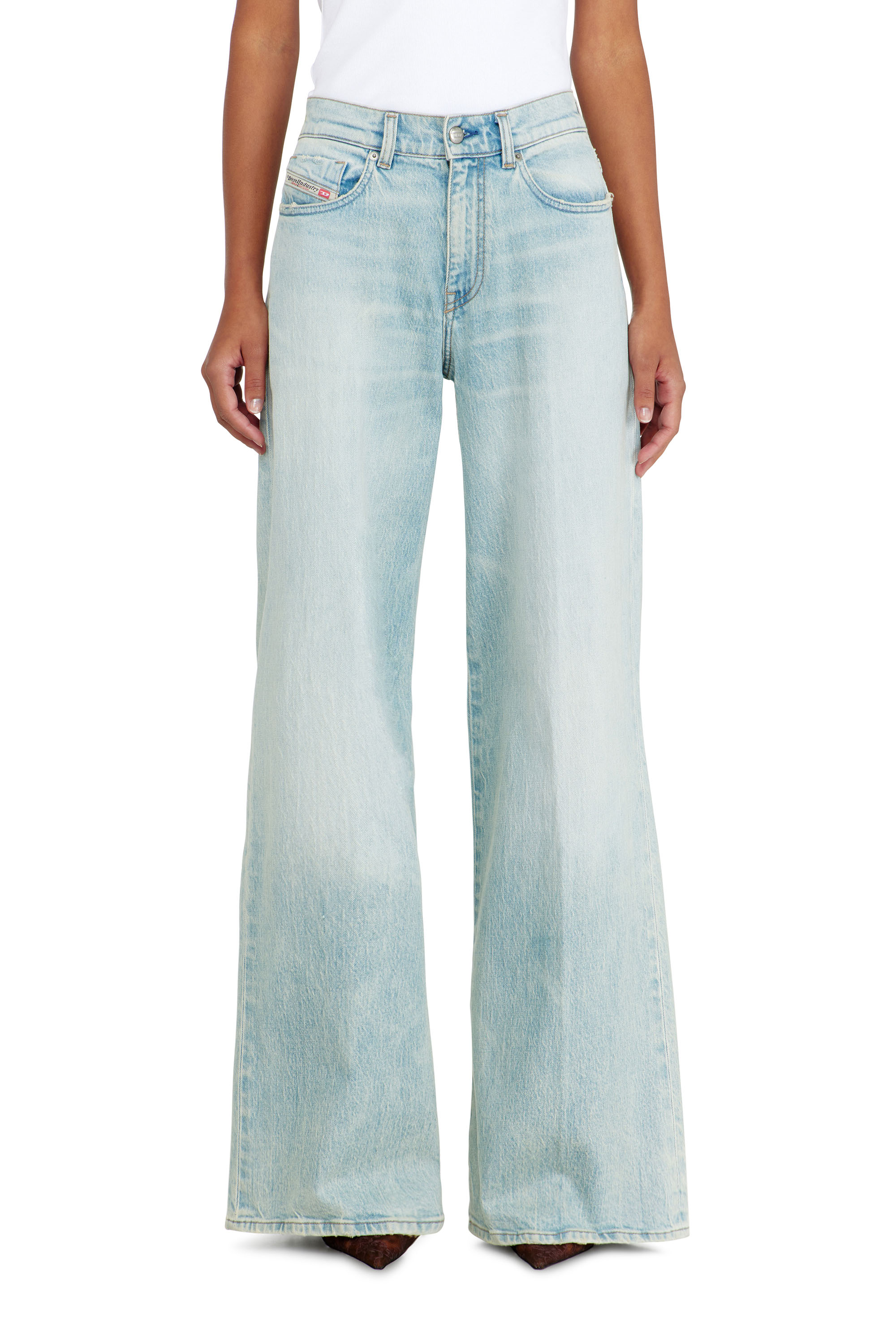 Diesel - Flare Jeans 1978 D-Akemi 0KBBX Donna, Blu Chiaro - Image 4