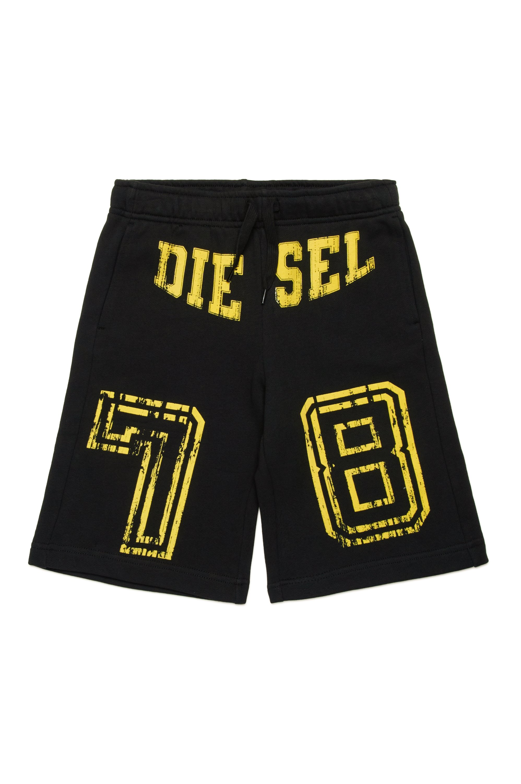 Diesel - PTAINSHORT, Shorts sportivi con logo Diesel 78 Uomo in Nero - 1