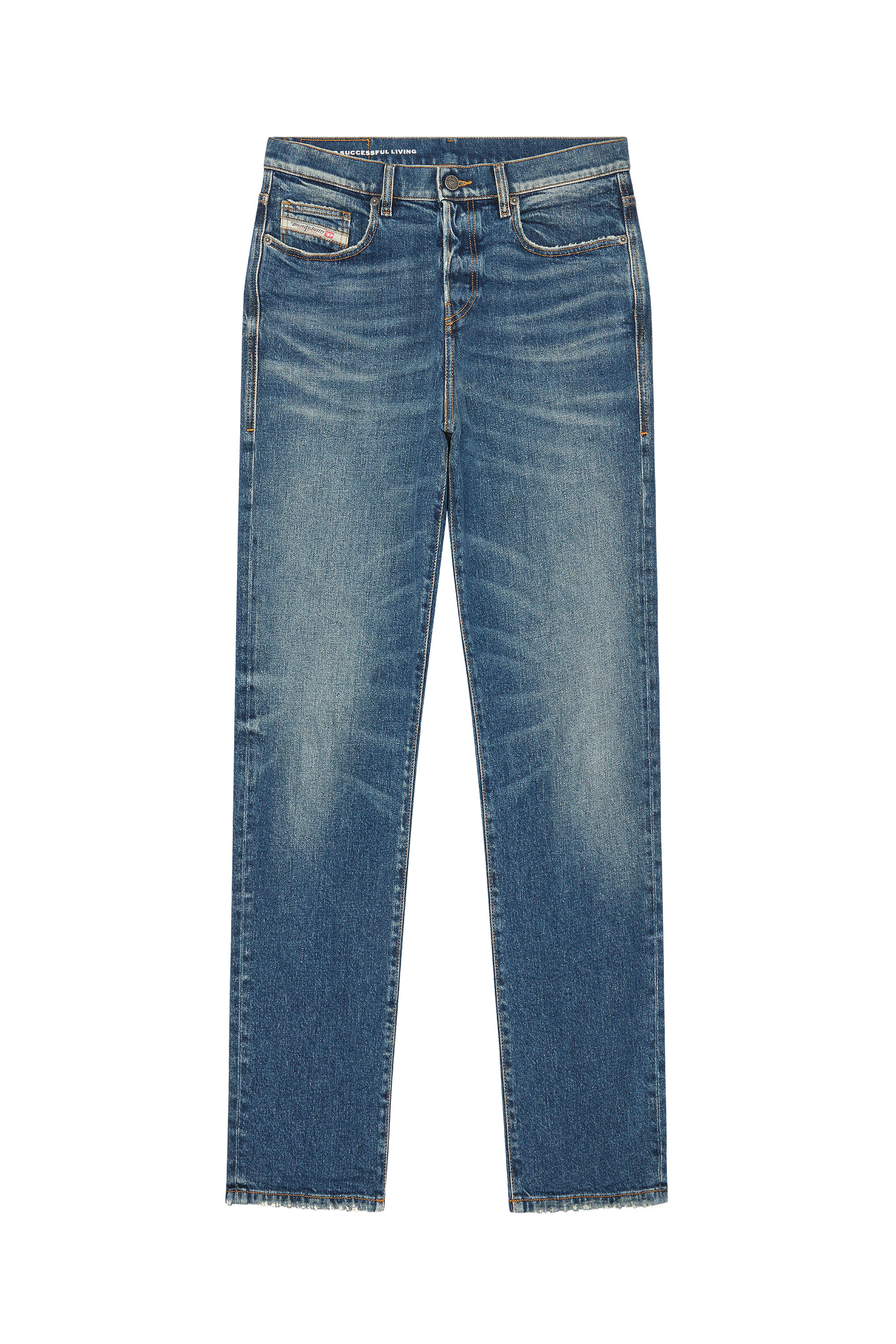 Diesel - 2020 D-Viker 007L1 Straight Jeans, Blu medio - Image 5