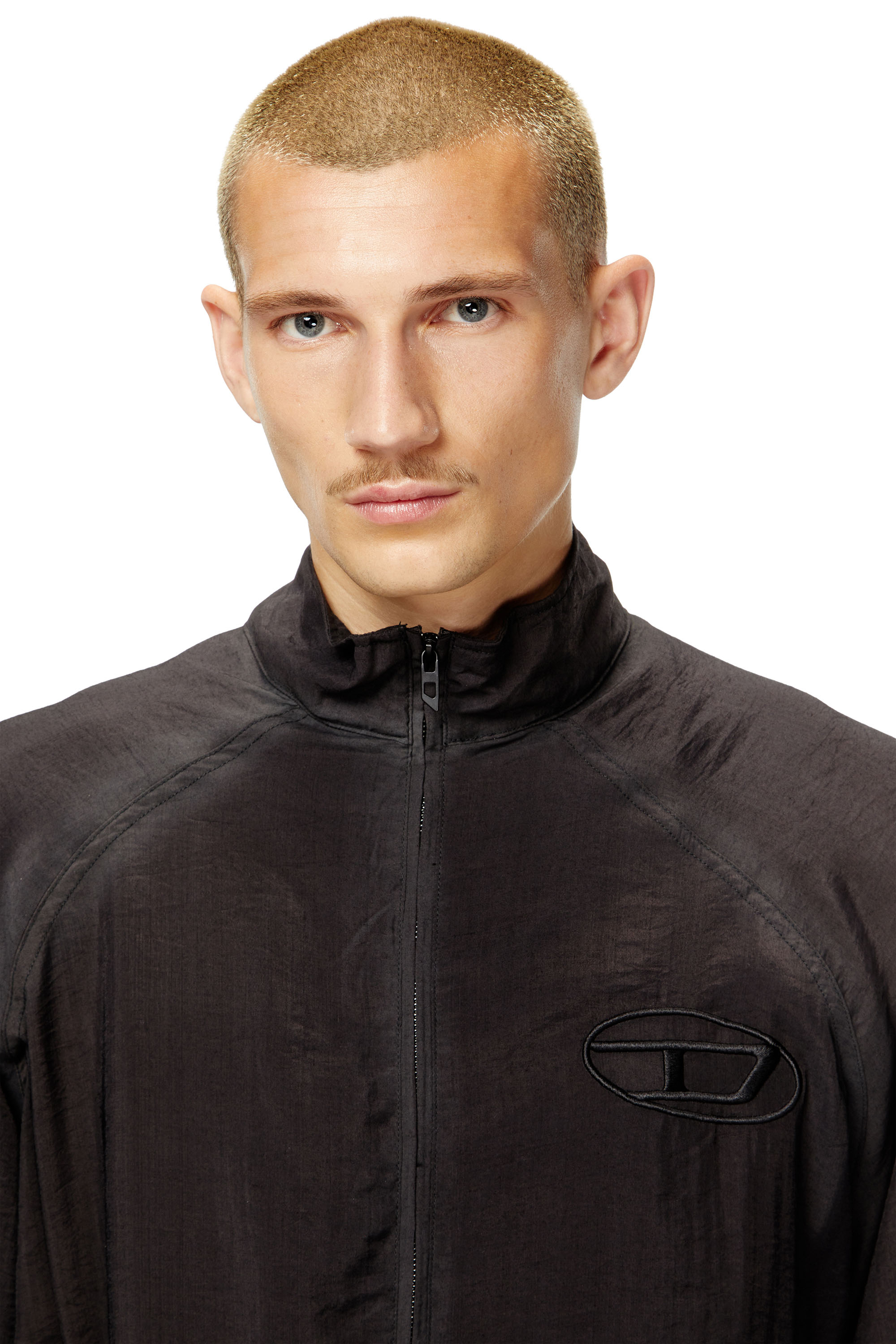 Diesel - J-HENRI-SOUVENIR, Giacca sportiva con ricami souvenir Uomo in Grigio - 4