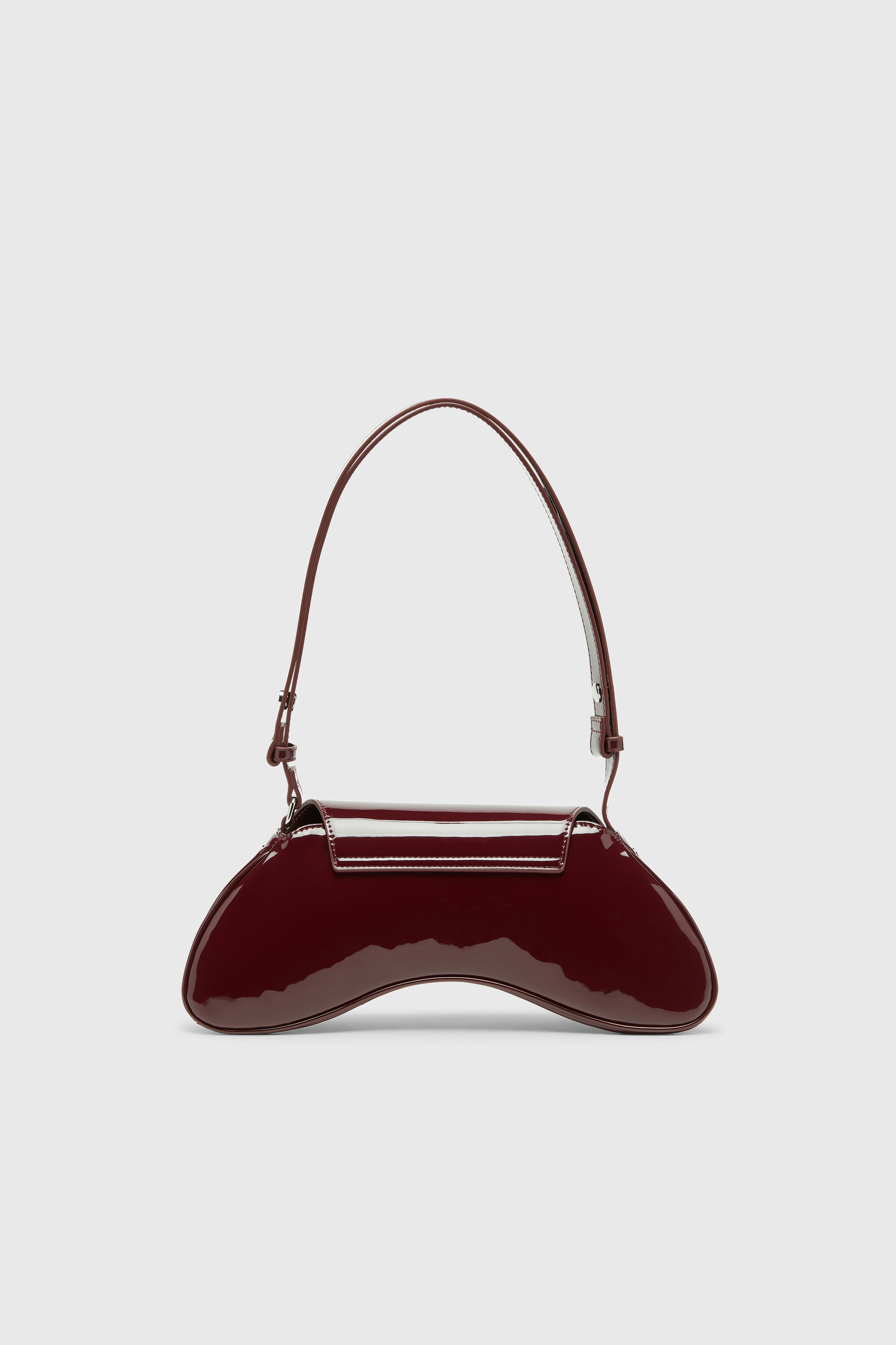 Diesel - PLAY CROSSBODY, Woman's Play-Glossy crossbody bag in Burgundy - 3