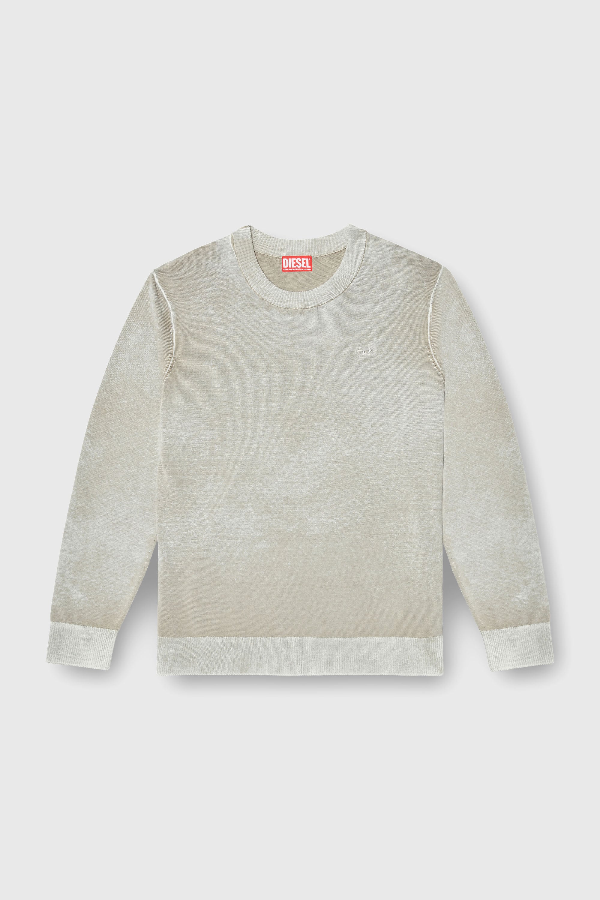 Diesel - K-LAURENT, Maglia con stampa interna sfumata Uomo in Grigio - 2