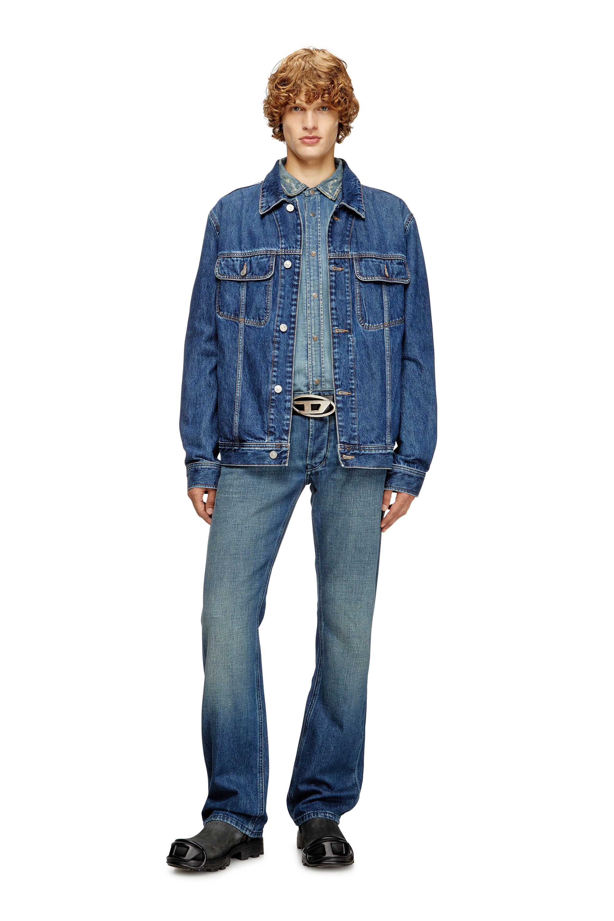 Regular Jeans 1985 Larkee 0DBDS, Blu Scuro Diesel - Regular Jeans 1985 Larkee 0DBDS Uomo, Blu Scuro - Image 1