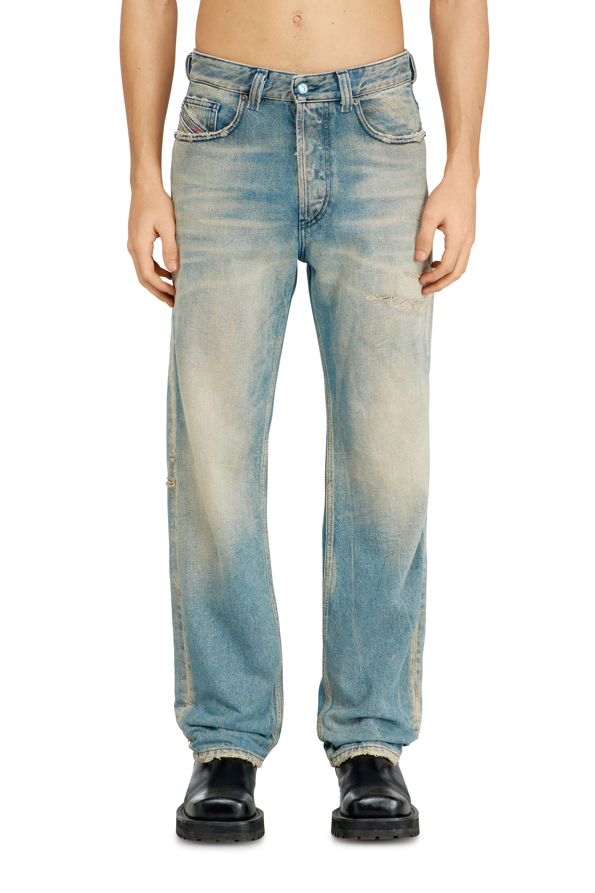 Diesel - Regular Jeans 2024 D-Macs 09N30 Uomo, Blu Chiaro - Image 1