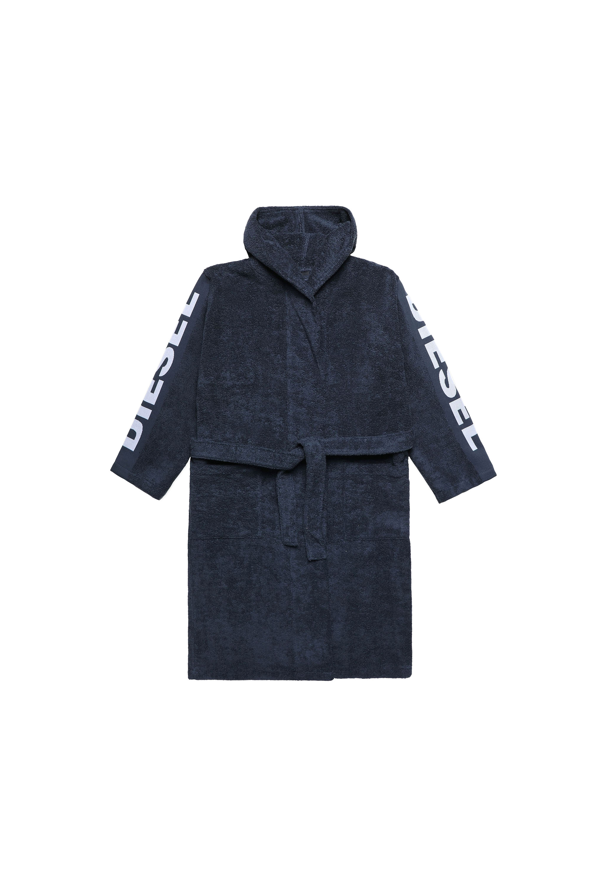 Diesel - ACC  SPORT LOGO CAP S/M, Accappatoio con cappuccio SPORT LOGO, S/M Unisex in Blu - 2