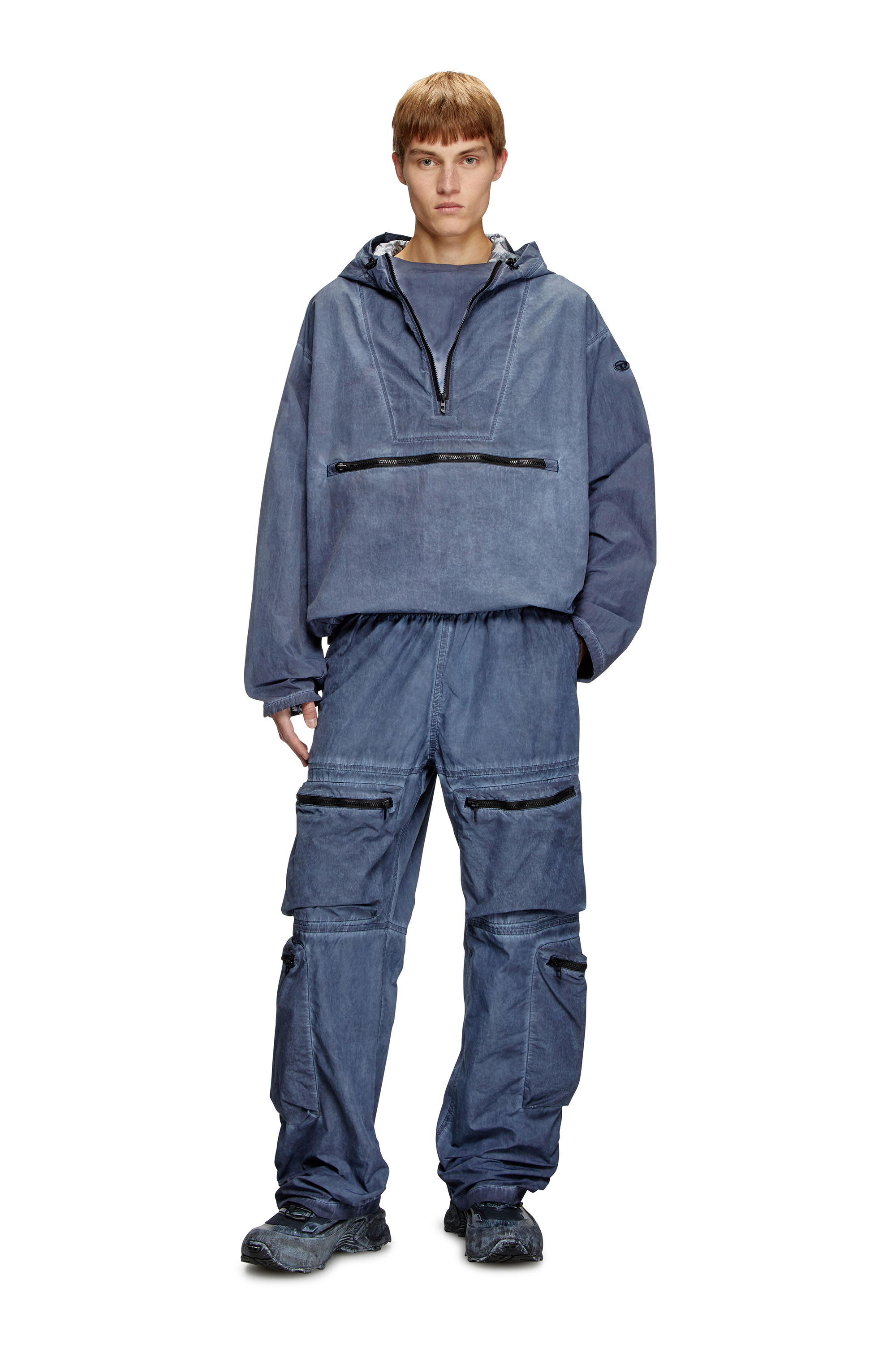 Diesel - J-NOODE-A, Giacca con cappuccio ripiegabile Uomo in Blu - 2