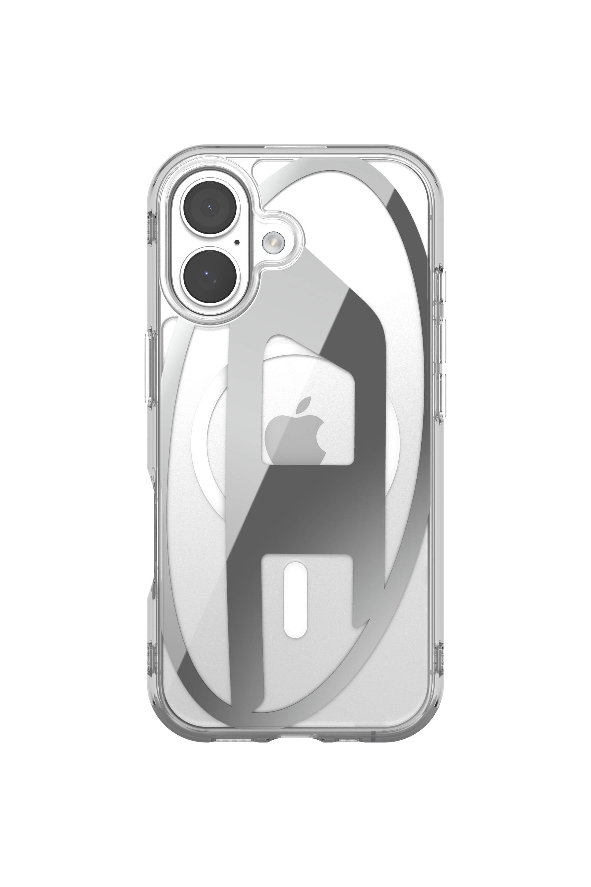 Diesel - 60411 AOP CASE, Custodia Oval D Metallic con Magsafe per iPhone 17 Unisex in Grigio - 2