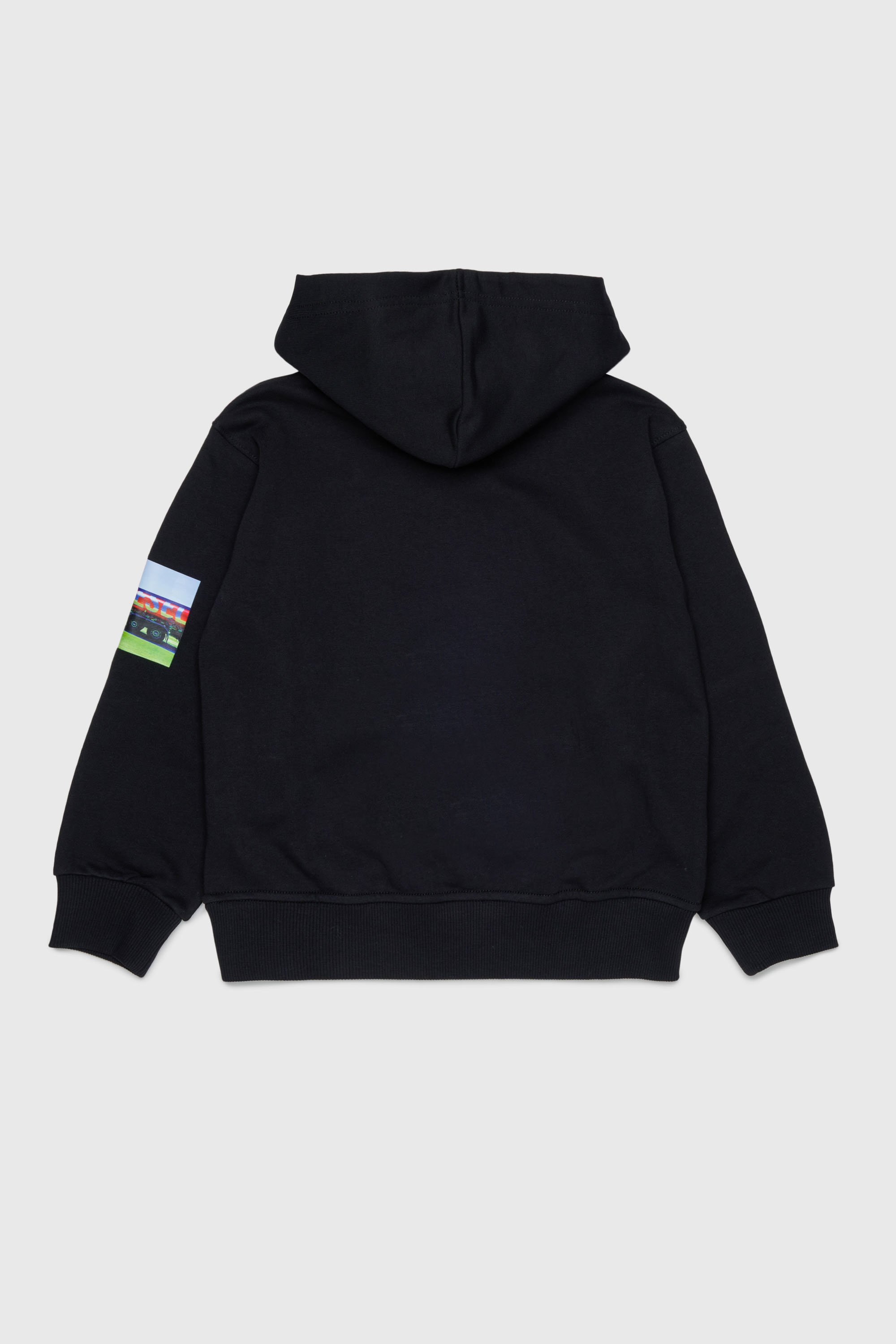 Diesel - SFORMY OVER, Hoodie con stampe Uomo in Nero - 2
