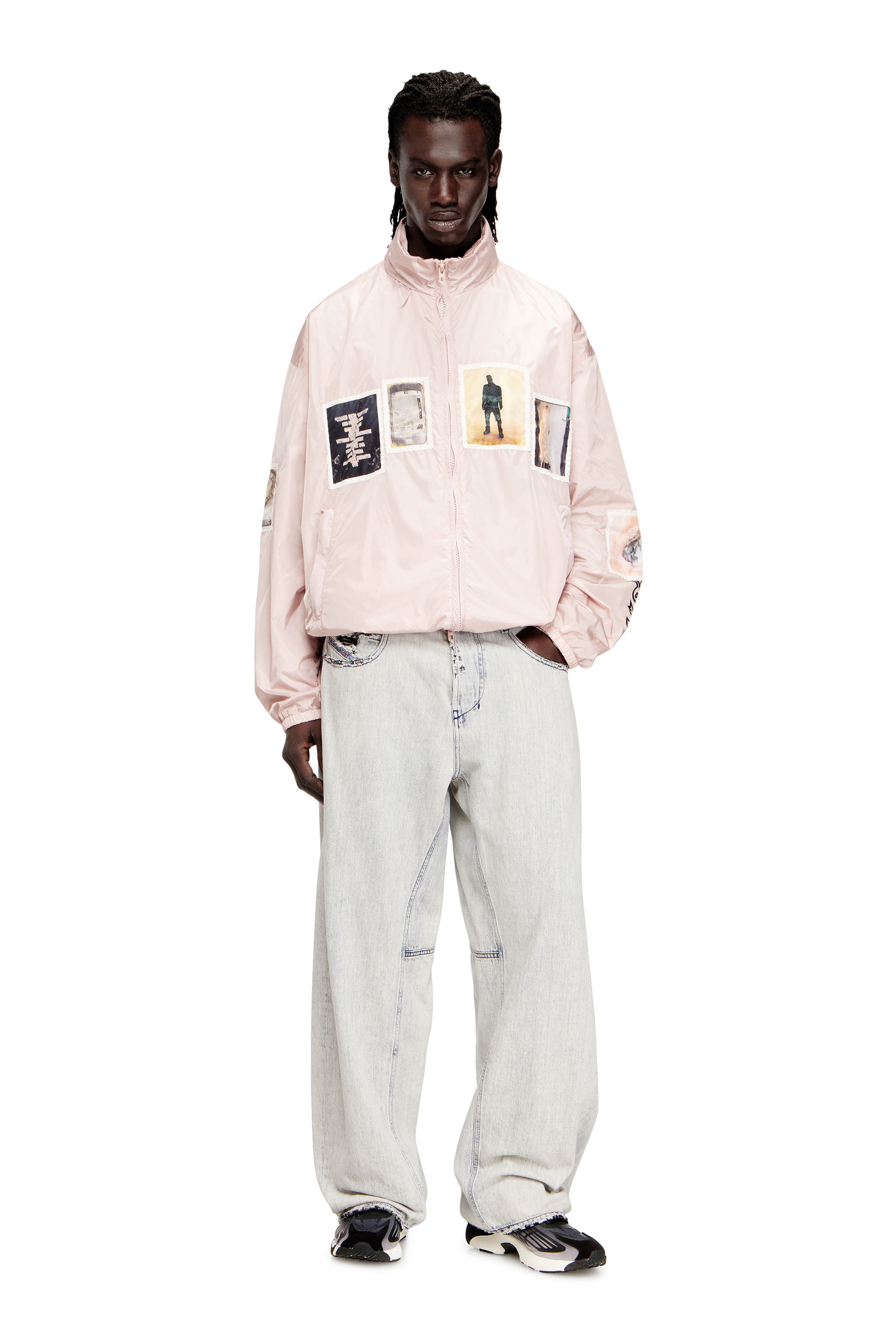 Diesel - J-CLAUS-A-GSBR, Giacca a vento con patch grafiche Uomo in ToBeDefined - 2