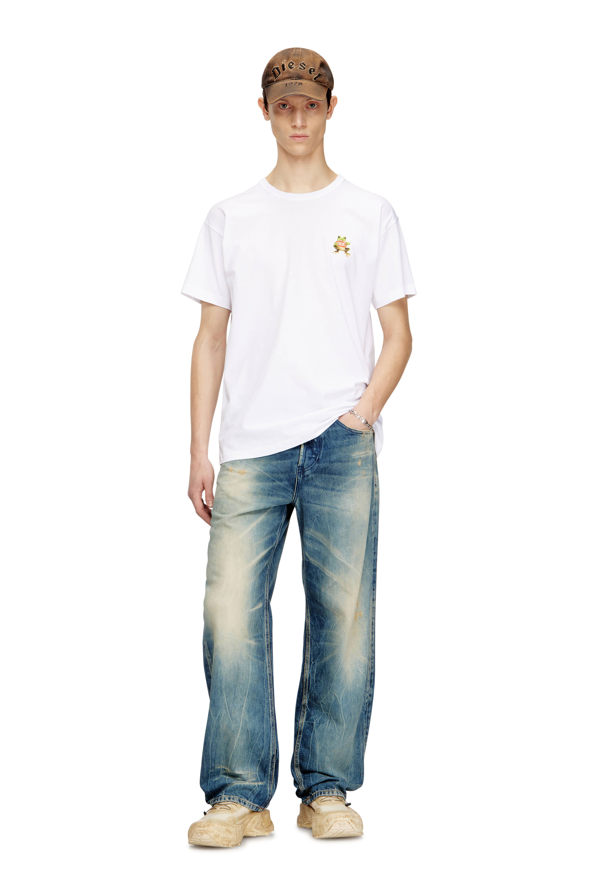 Diesel - T-NORM-FROG, T-shirt con stampa di rana e logo Uomo in ToBeDefined - 2