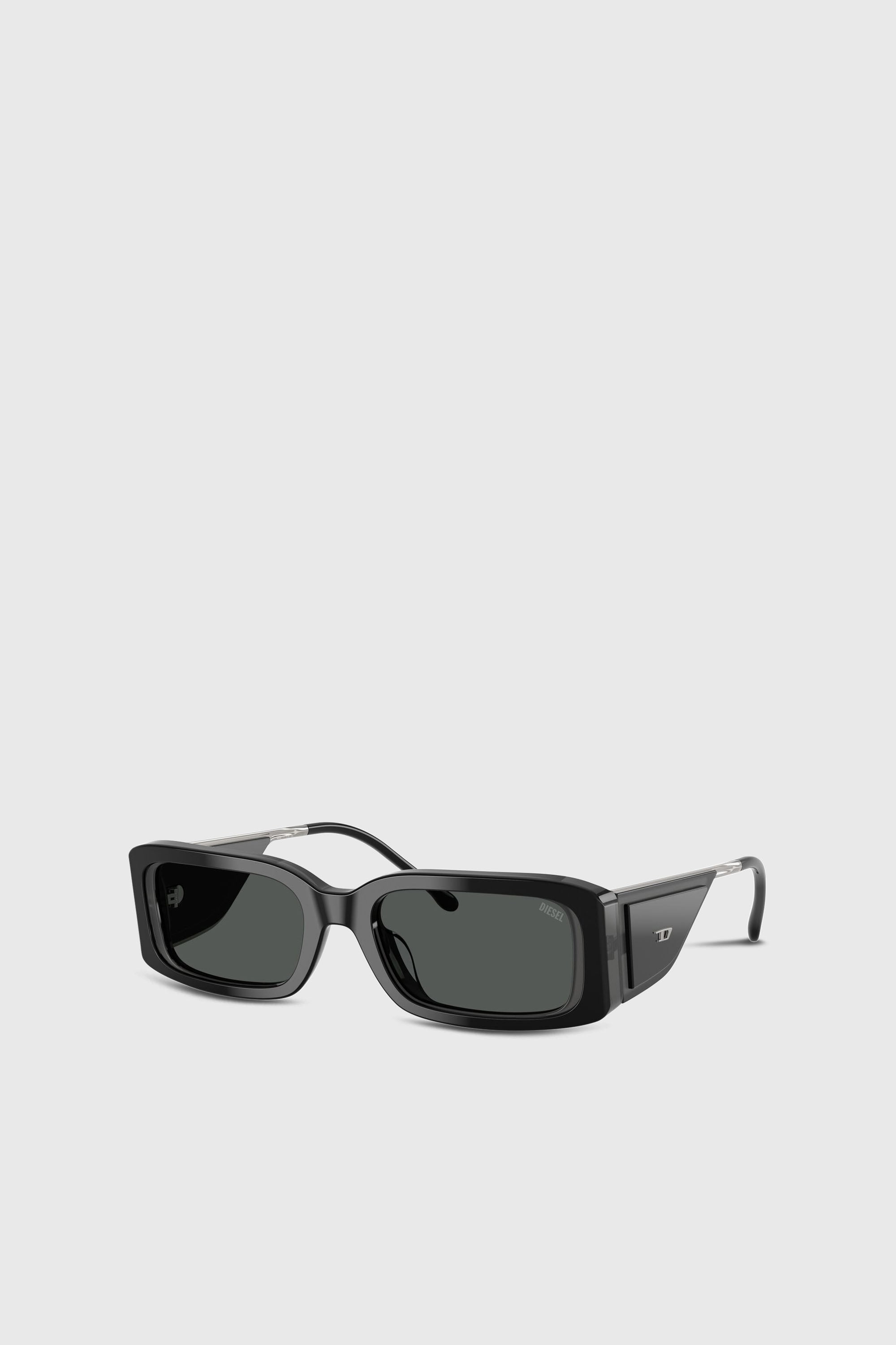 Diesel - 0DL2017U, Occhiali da sole rettangolari Unisex in Nero - 2