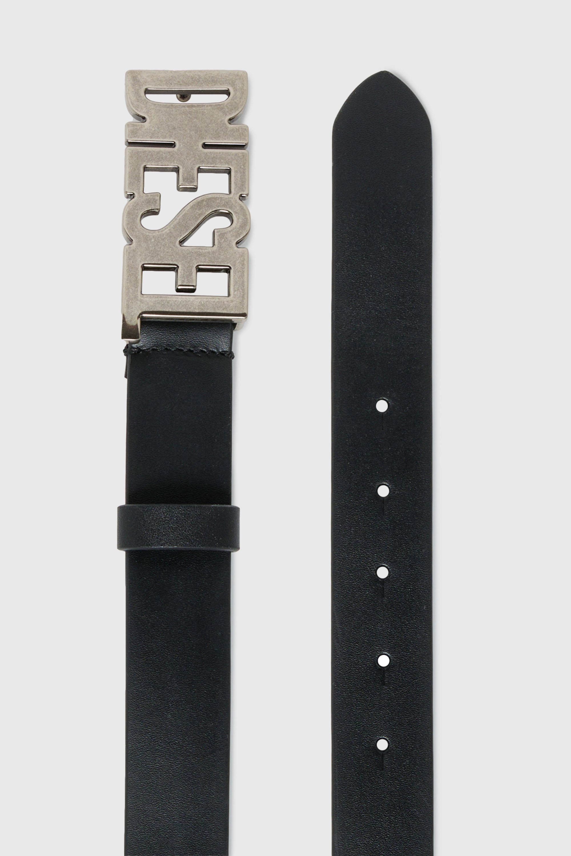 Diesel - BWR, 3cm cintura in pelle con fibbia Diesel Unisex in Nero - 2