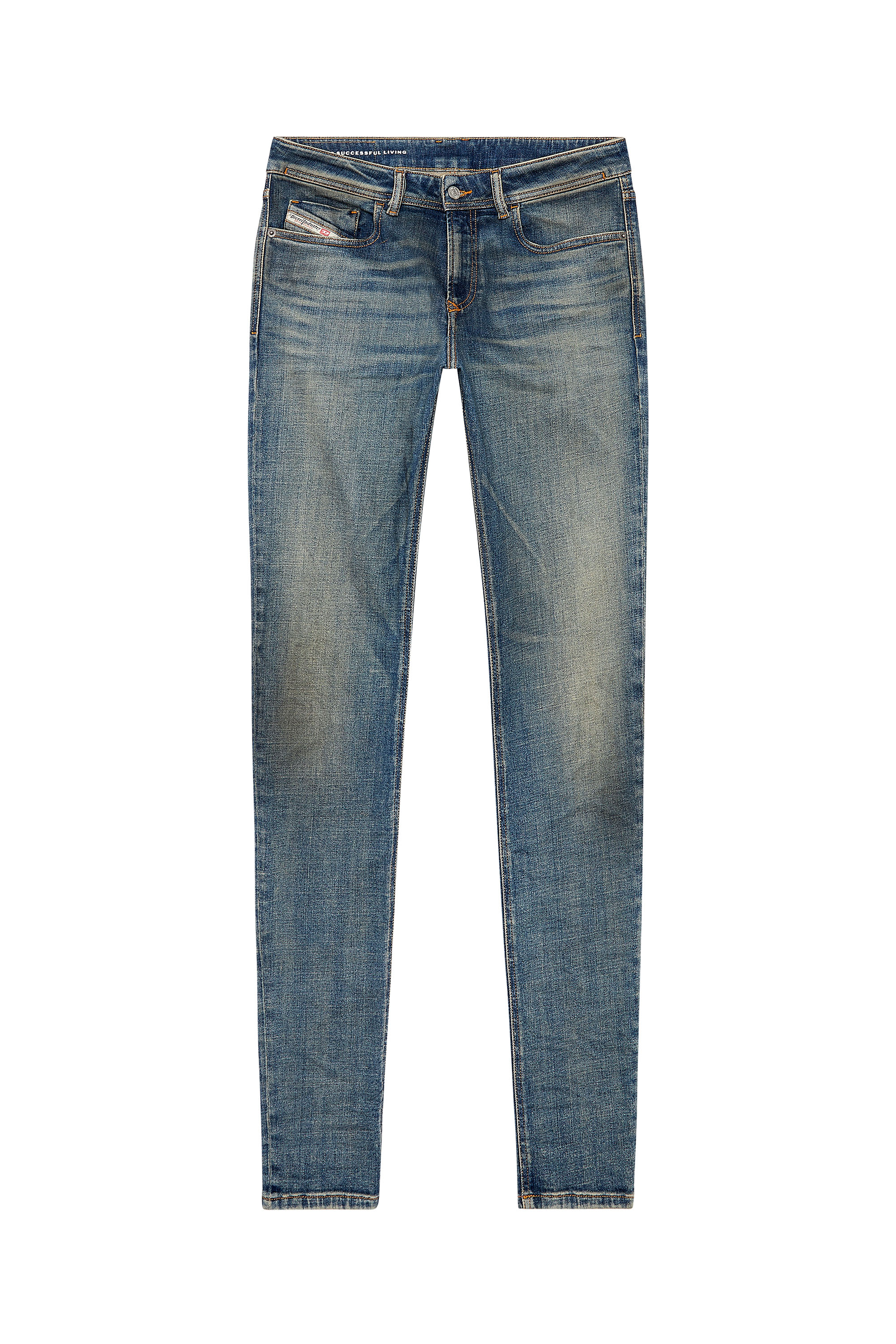 Diesel - Skinny Jeans 1979 Sleenker 09H69, Blu Scuro - Image 5