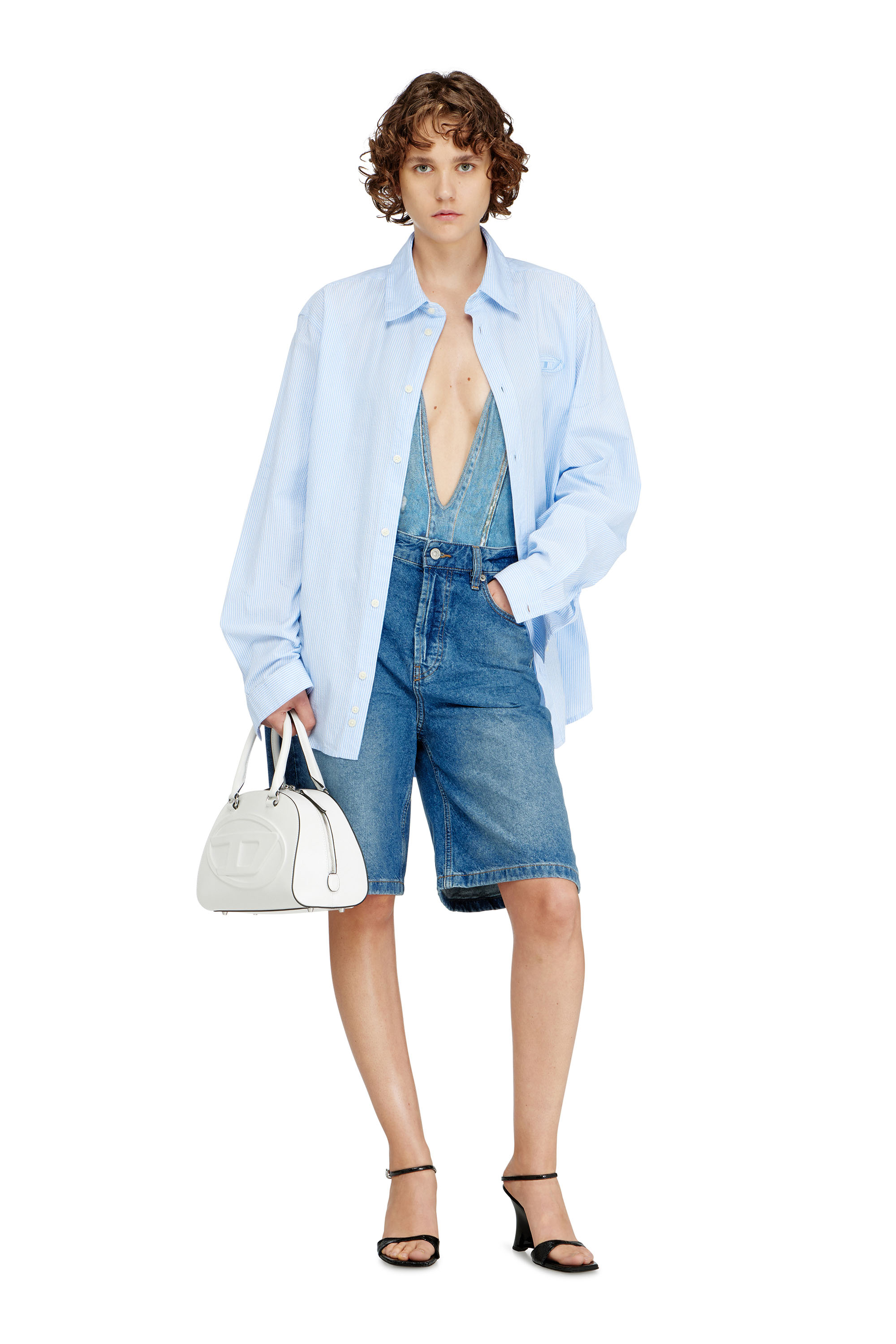 Diesel - KINSLEY-DNM, Costume intero effetto denim Donna in ToBeDefined - 4