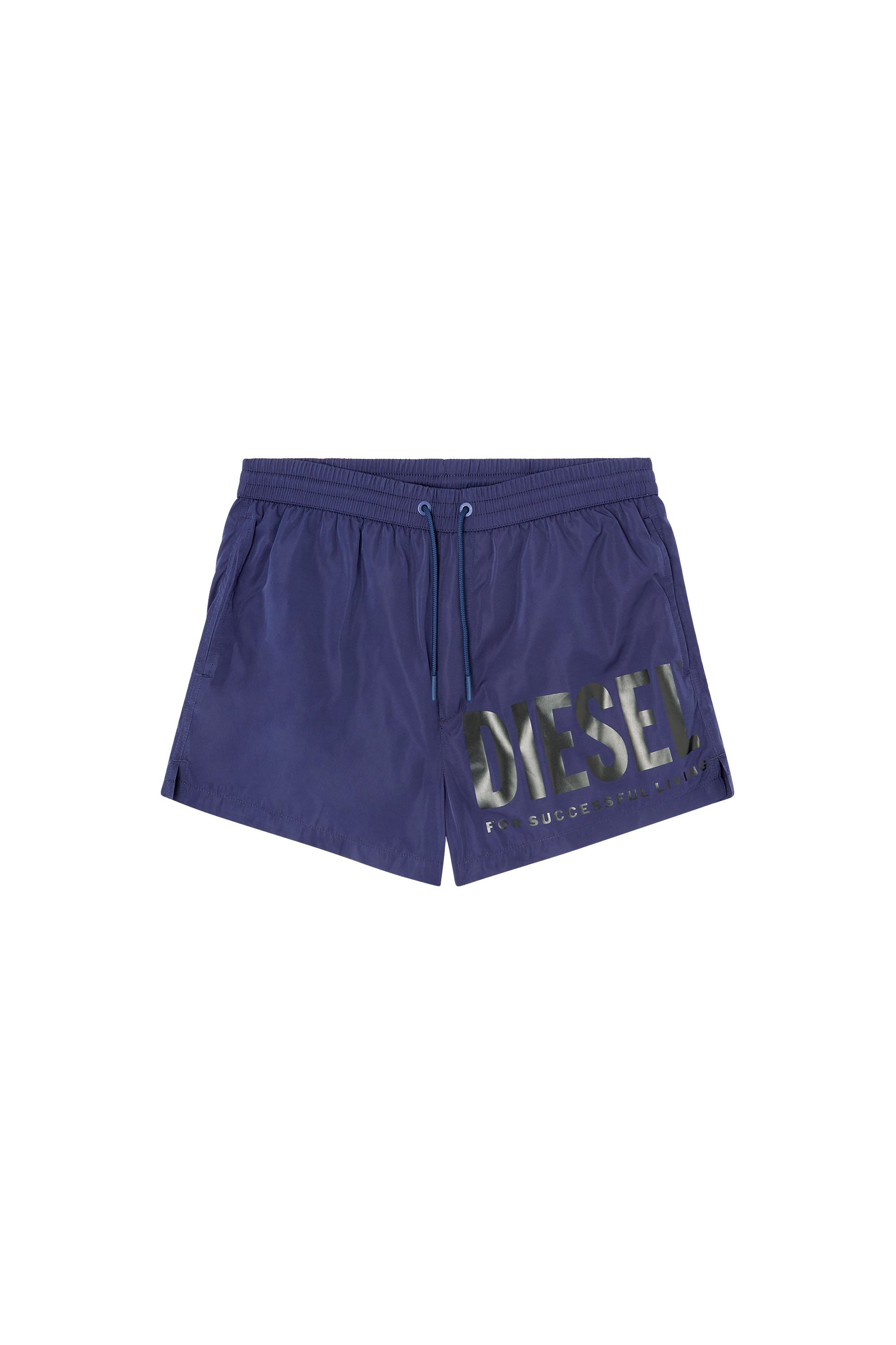 Diesel - MARIO-34-D-CORE, Boxer da mare con stampa logo Uomo in Blu - 4