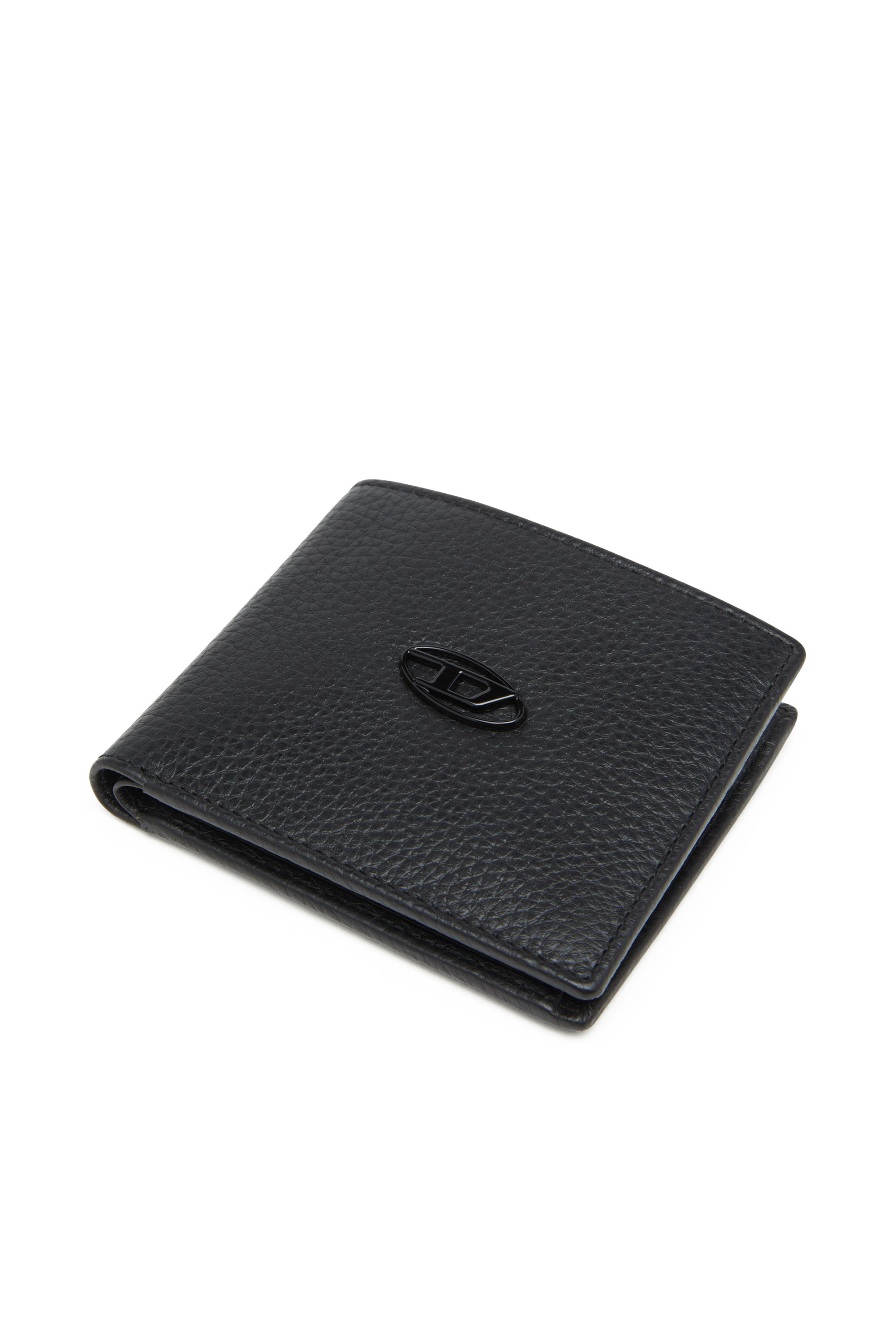 Diesel - BI FOLD COIN S, Portafoglio a libro in fior di pelle Uomo in Nero - 4