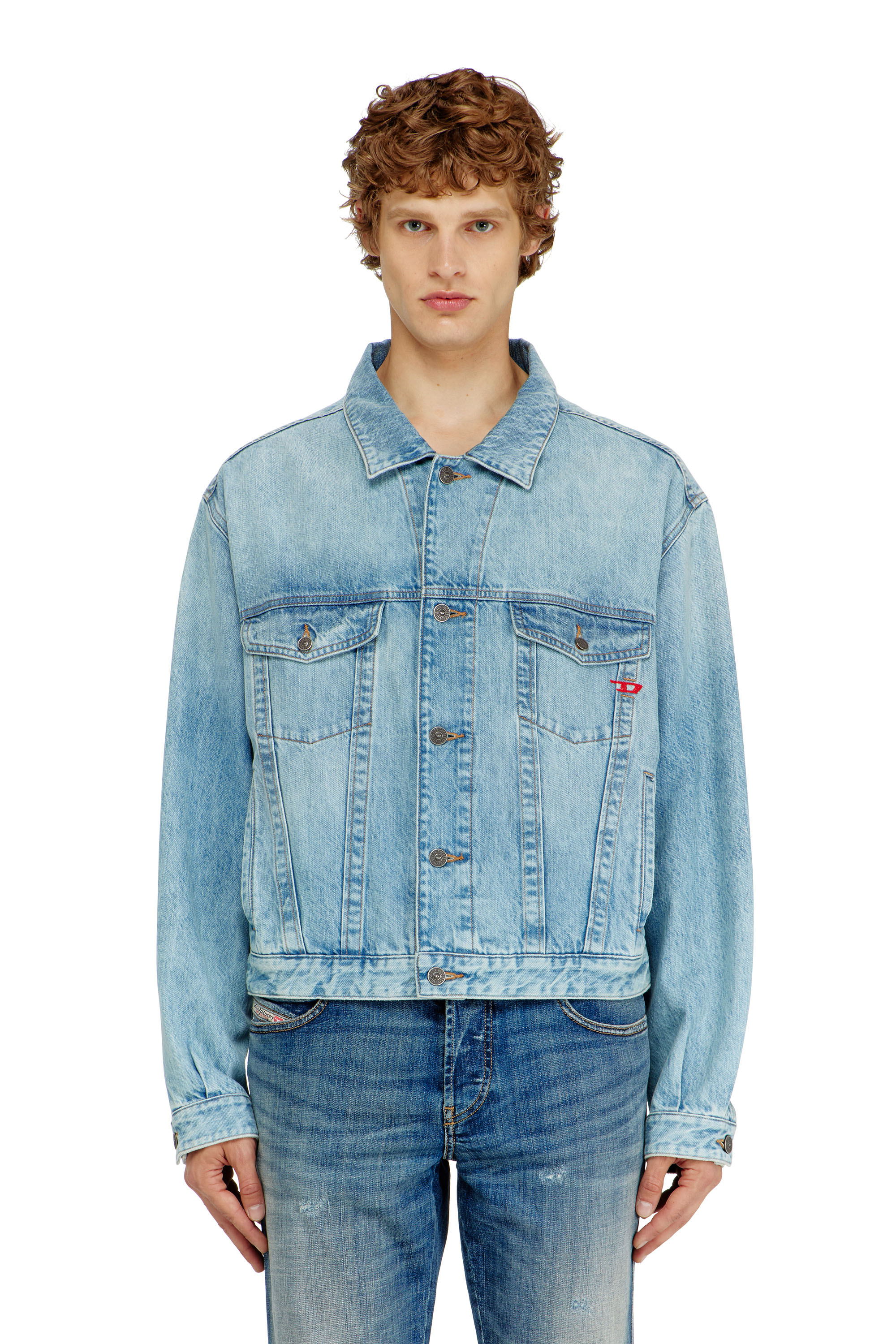 Diesel - D-RANGER, Giacca trucker in denim Unisex in Blu - 1