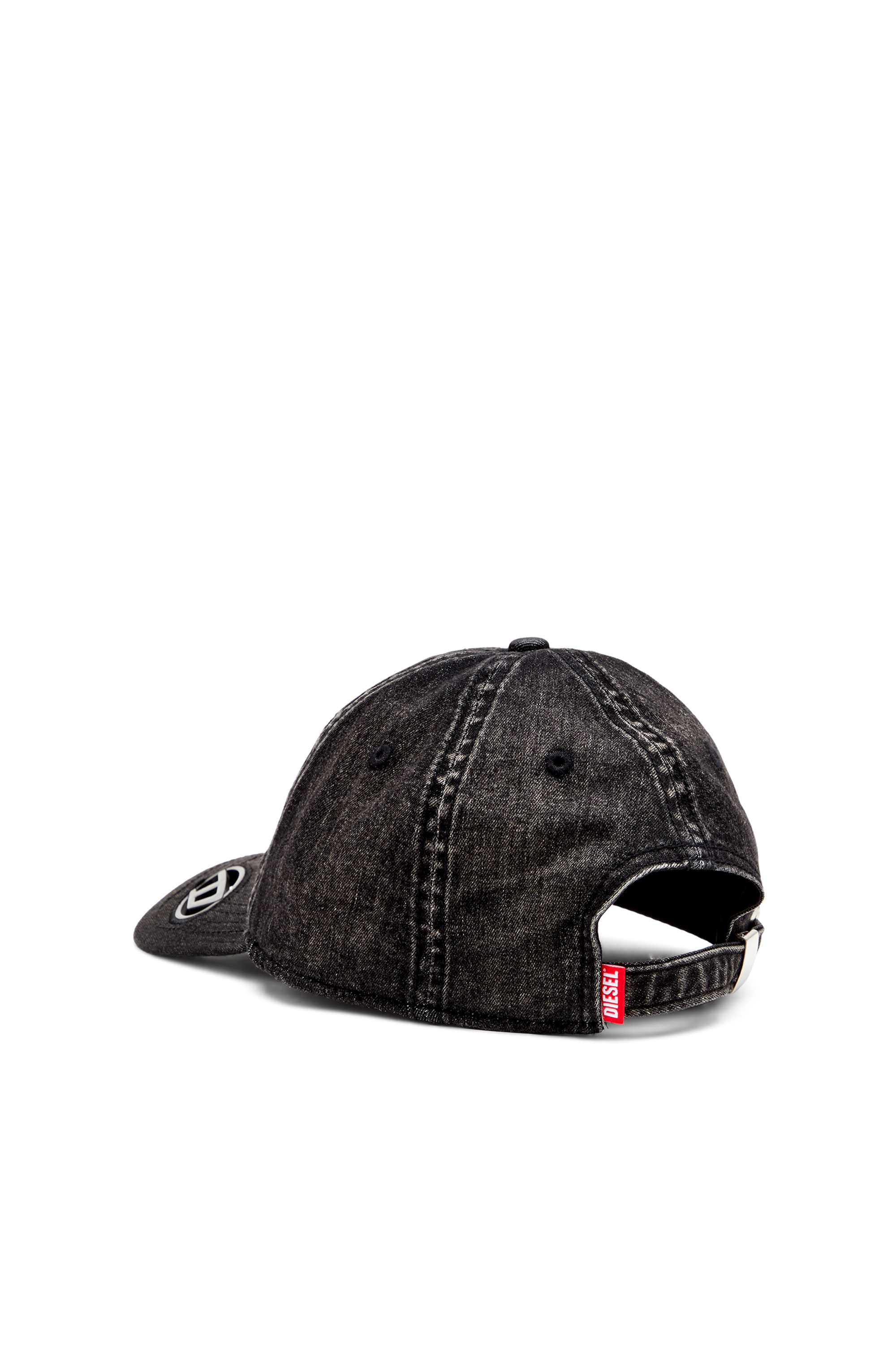 Diesel - C-EWAN-PLAK, Cappello da baseball in denim stretch Uomo in Nero - 2