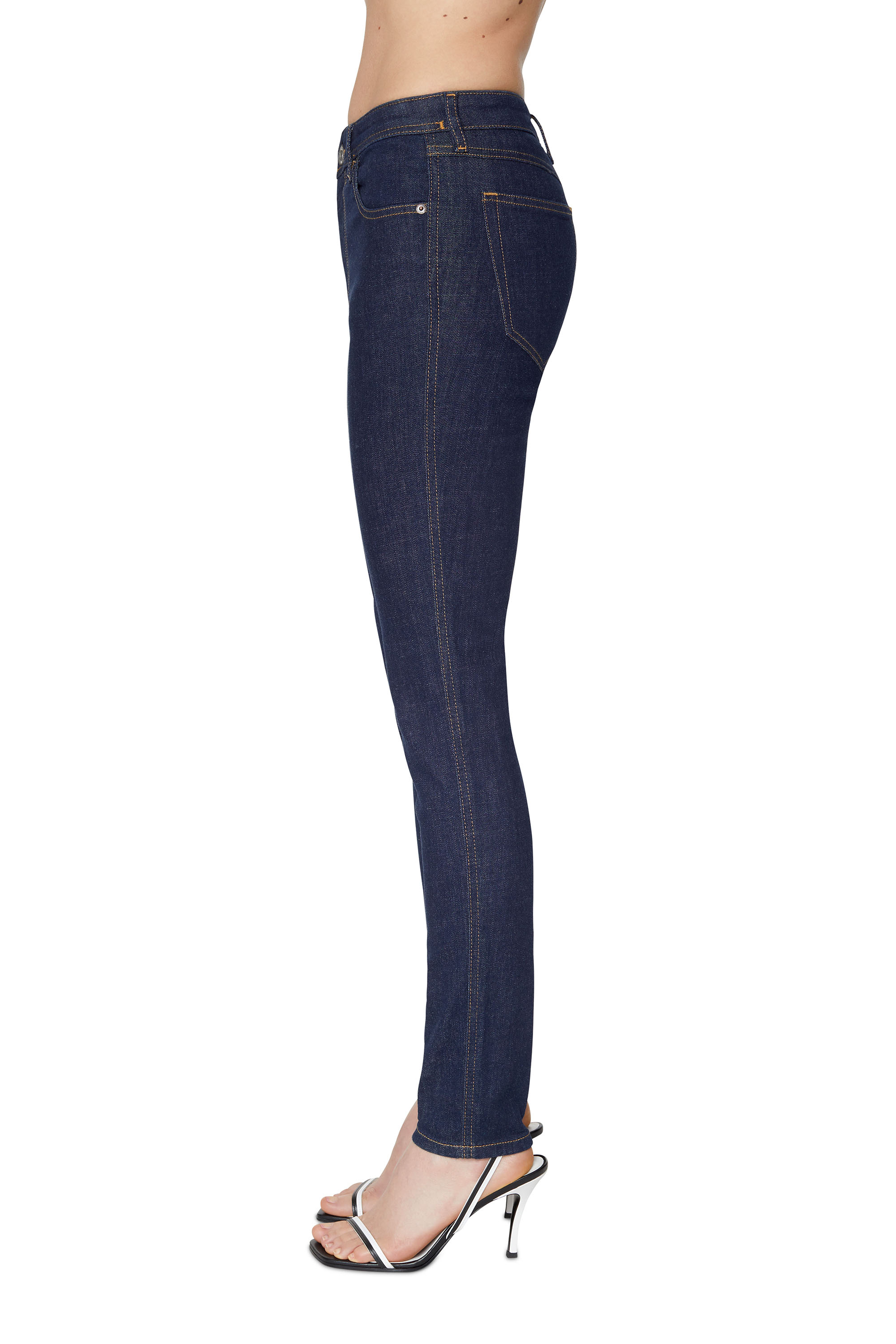 Diesel - Skinny Jeans 2015 Babhila Z9C17, Skinny Jeans - 2015 Babhila Donna in Blu - 5