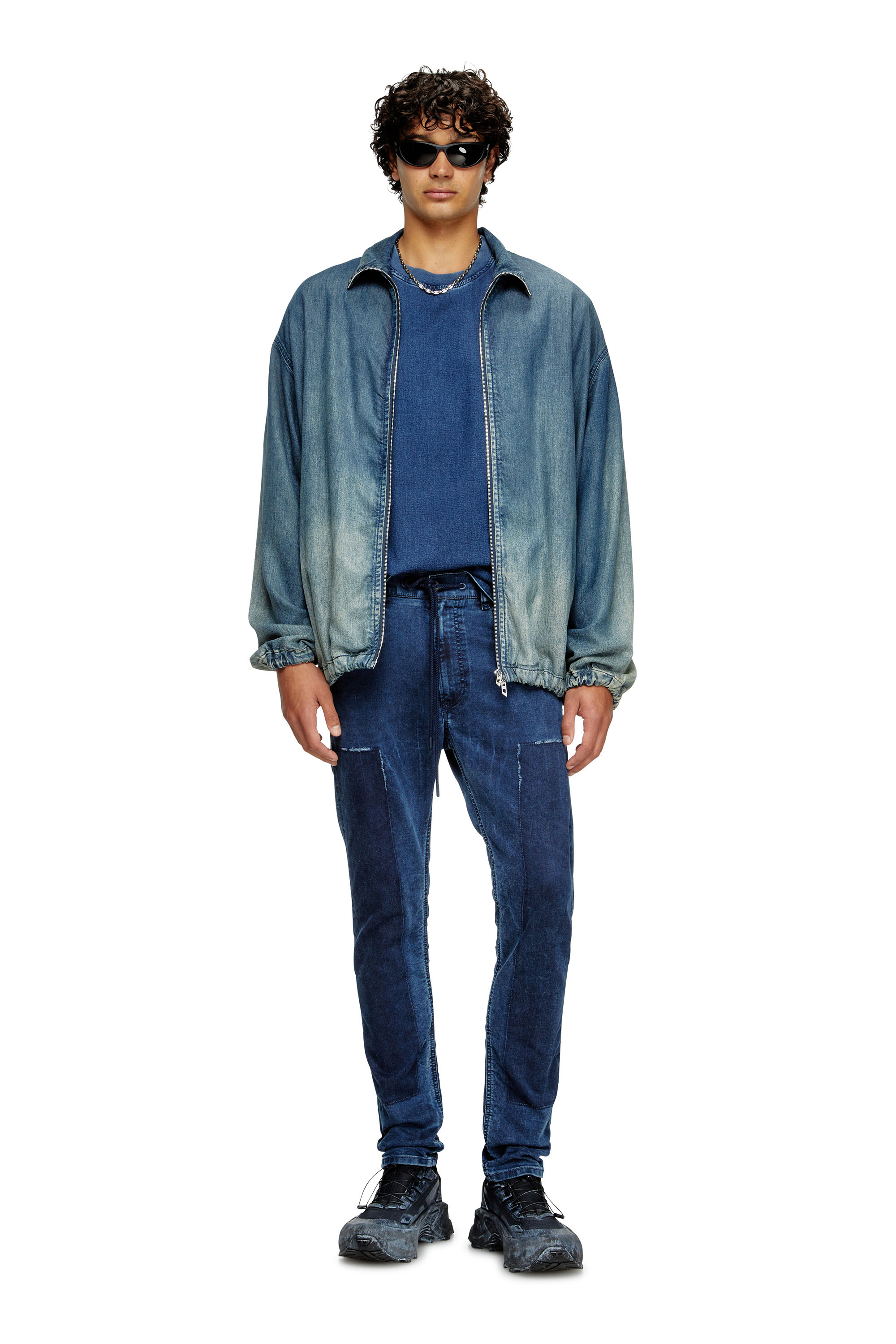 Diesel - Regular 2030 D-Krooley Joggjeans® 09M36 Uomo, Blu Scuro - Image 2