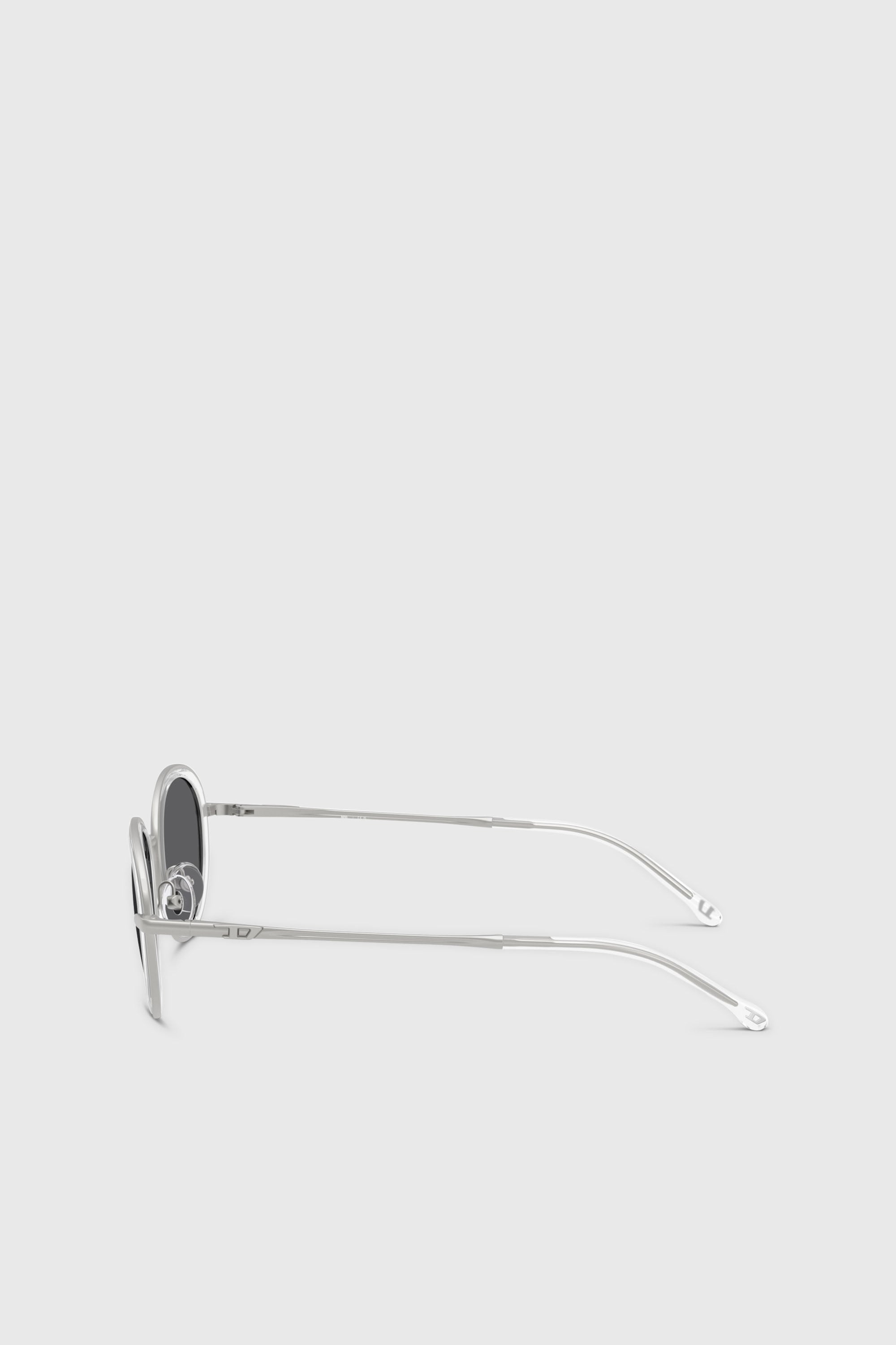 Diesel - 0DL1018, Occhiali da sole ovali Unisex in Bianco - 2