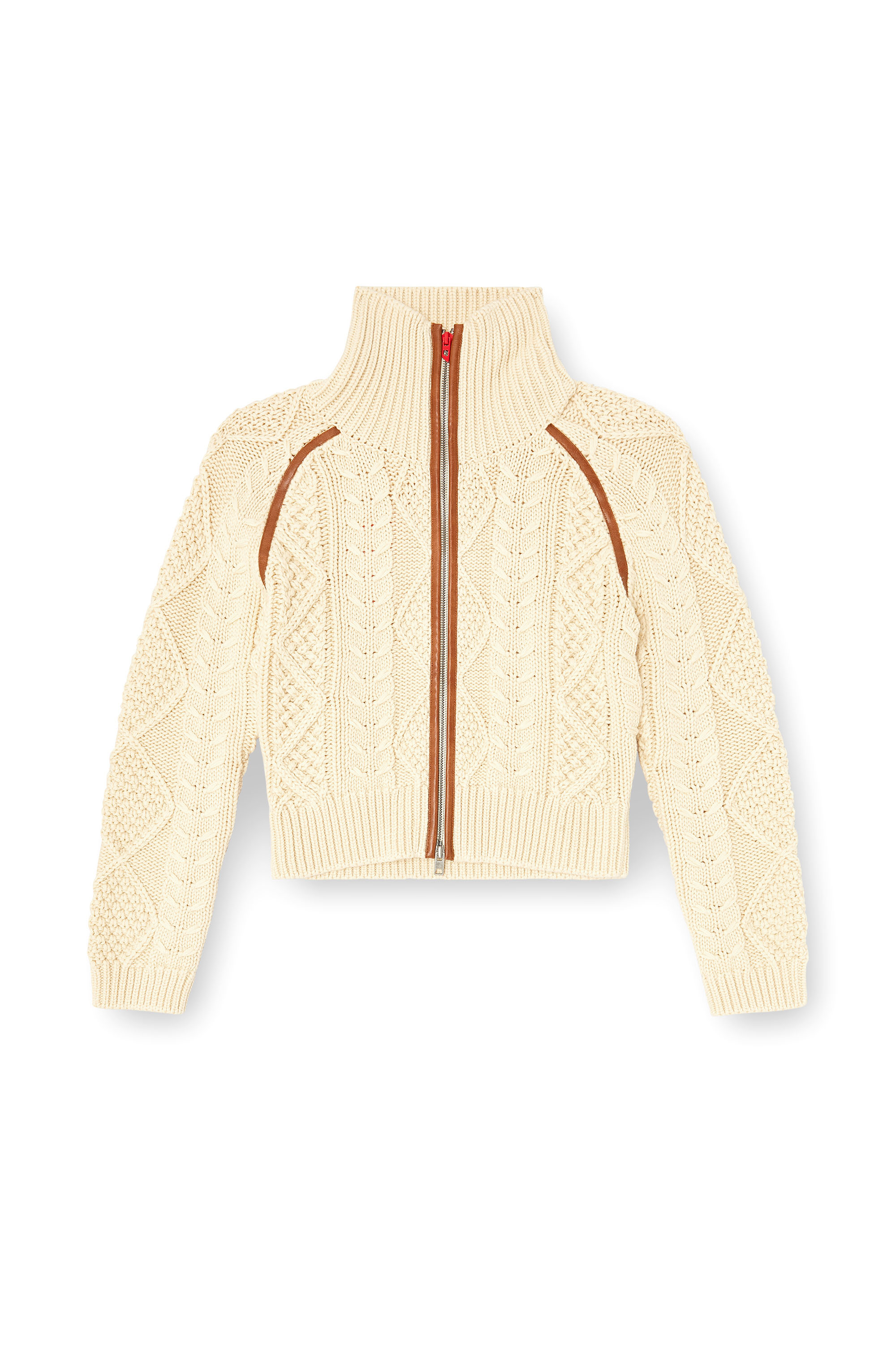 Diesel - M-INTELLE, Cardigan a trecce con bande a contrasto Donna in ToBeDefined - 3