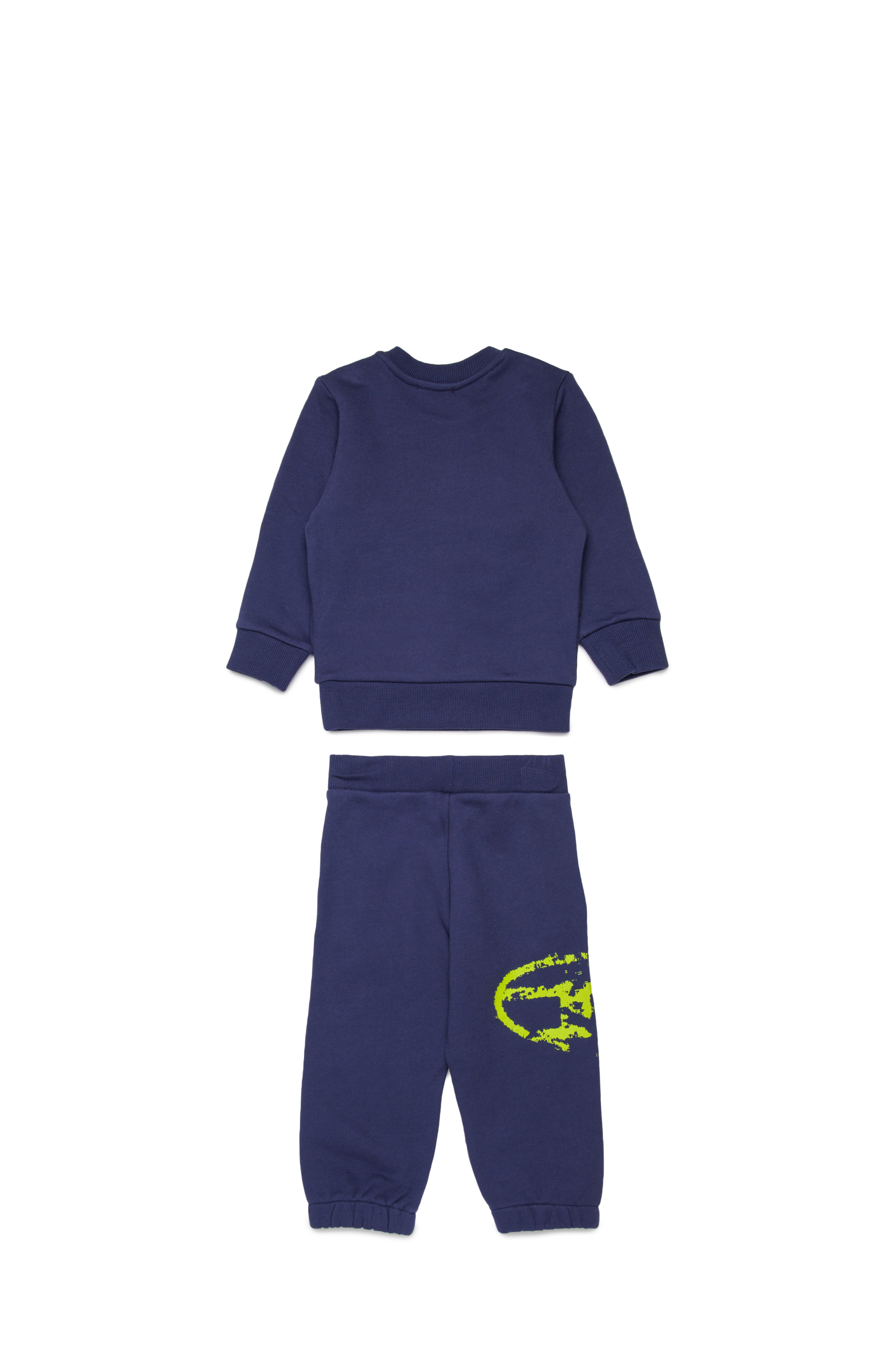 Diesel - SBOXTN5BLONGB-SET, Set abbigliamento baby con logo Oval D usurato Unisex in Blu - 2
