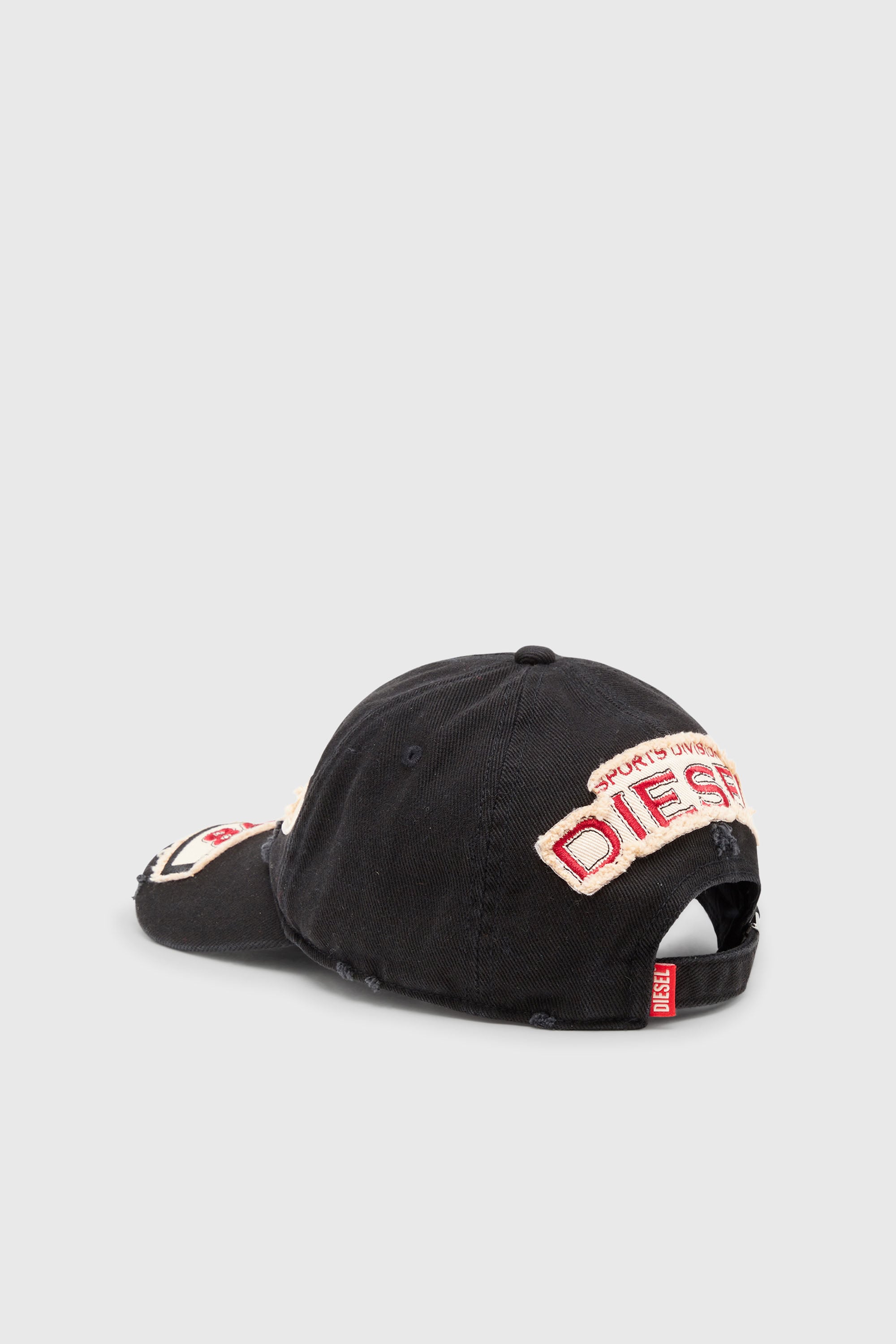 Diesel - C-BRAFF, Cappello da baseball con patch ricamate Unisex in Nero - 2