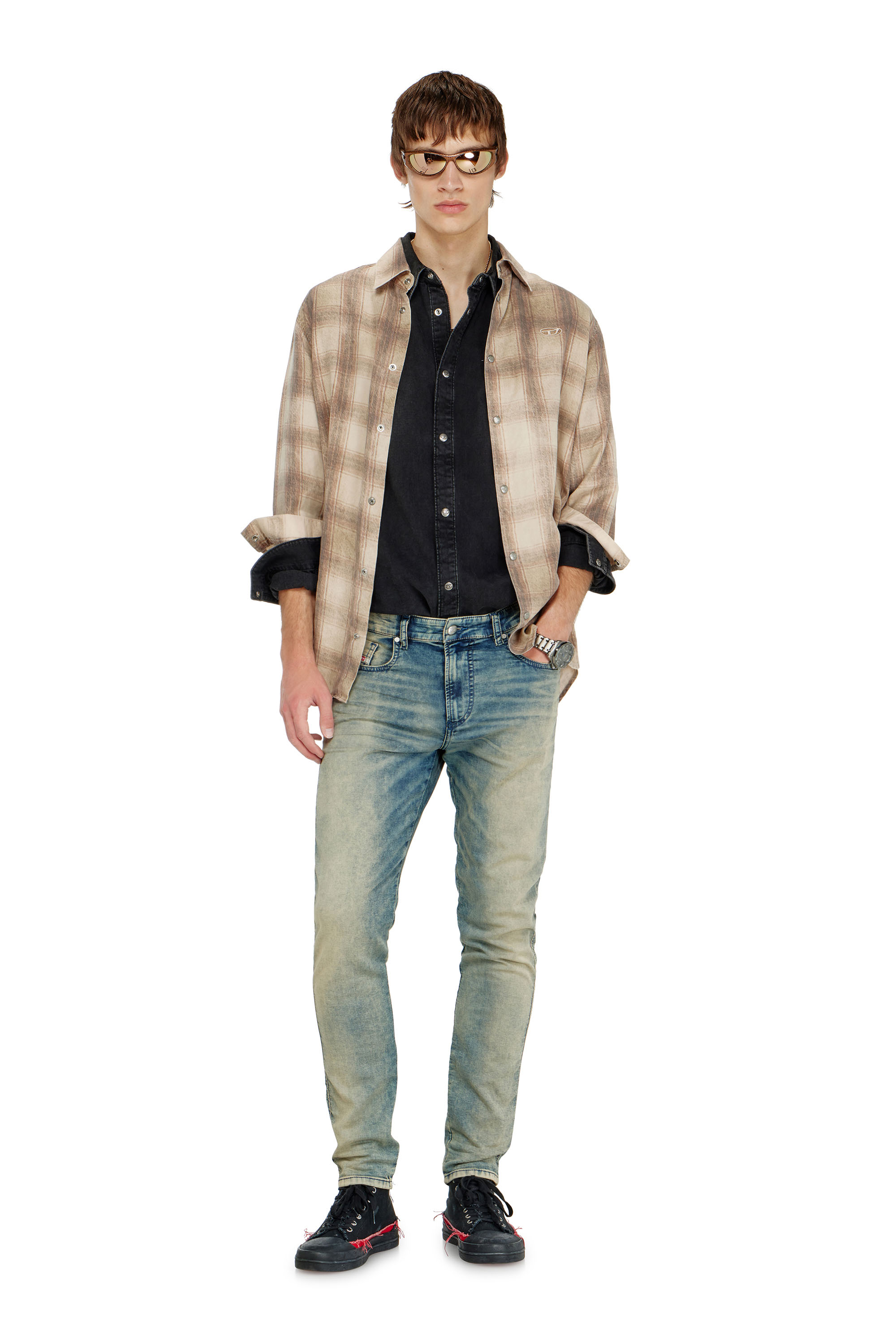 Diesel - Slim 2062 D-Strukt Joggjeans&reg; 09P60 Uomo, Blu medio - Image 1