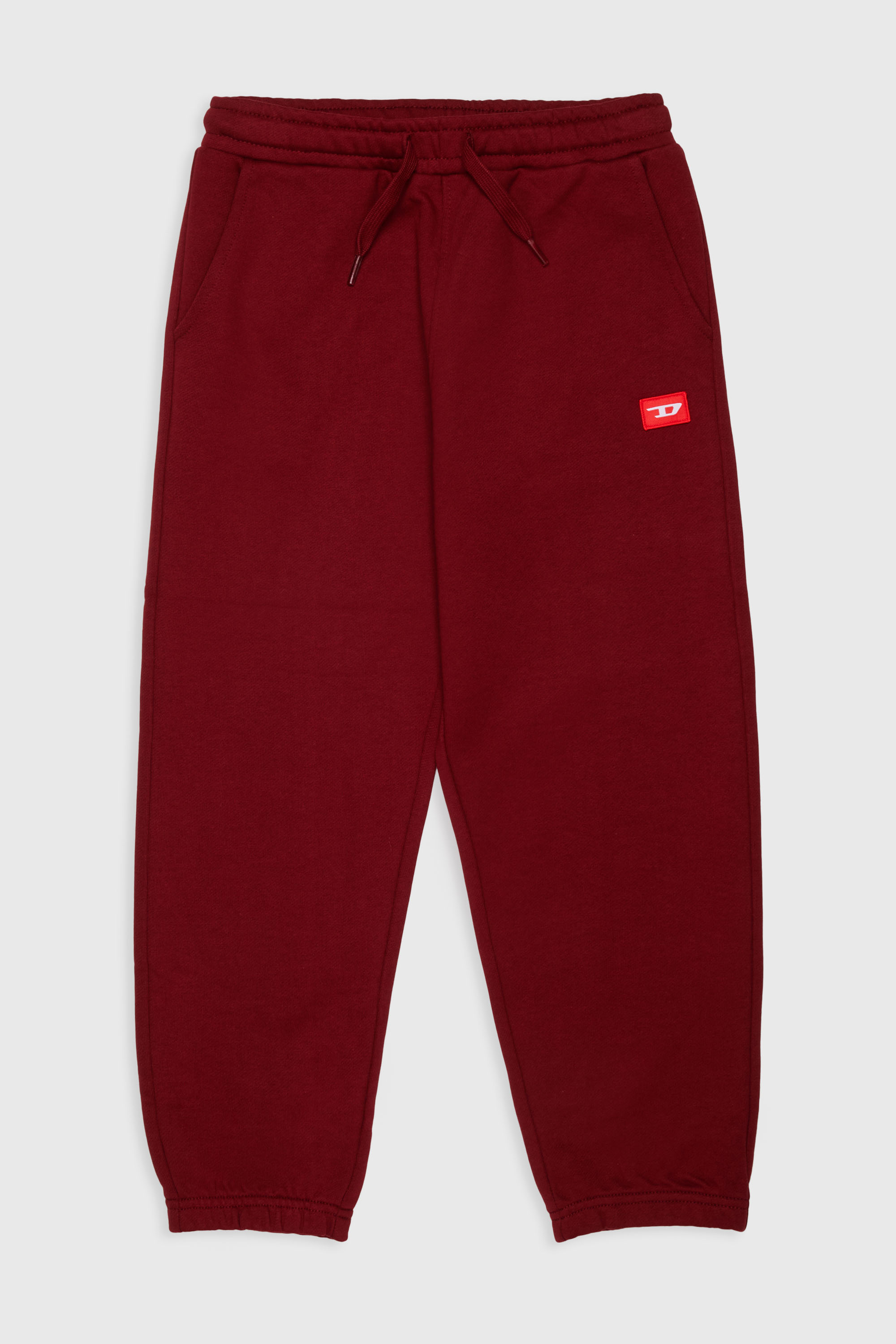 Diesel - PXGIN, Pantaloni in cotone con tasche laterali Unisex in Rosso - 1
