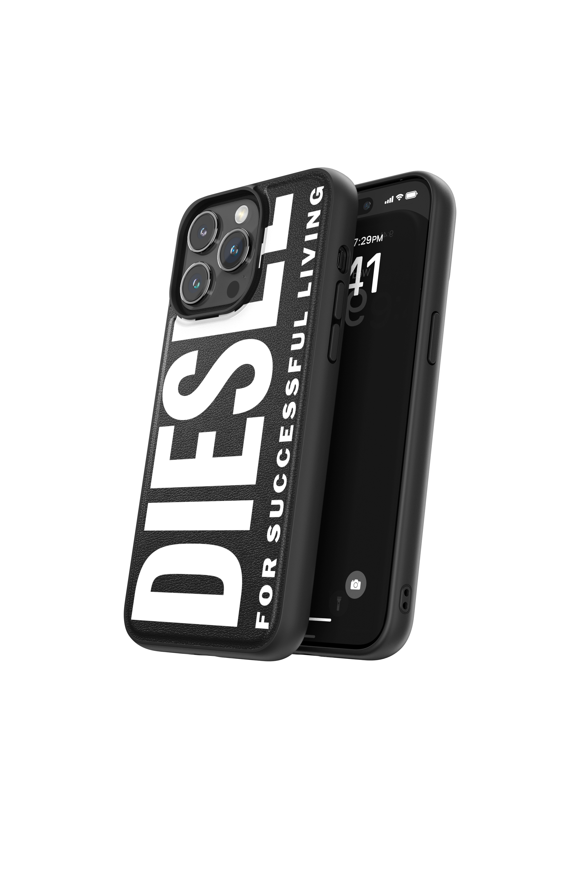 Diesel - 54168 MOULDED CASE, Cover sagomata iP15 Pro Max Unisex in Nero - 3