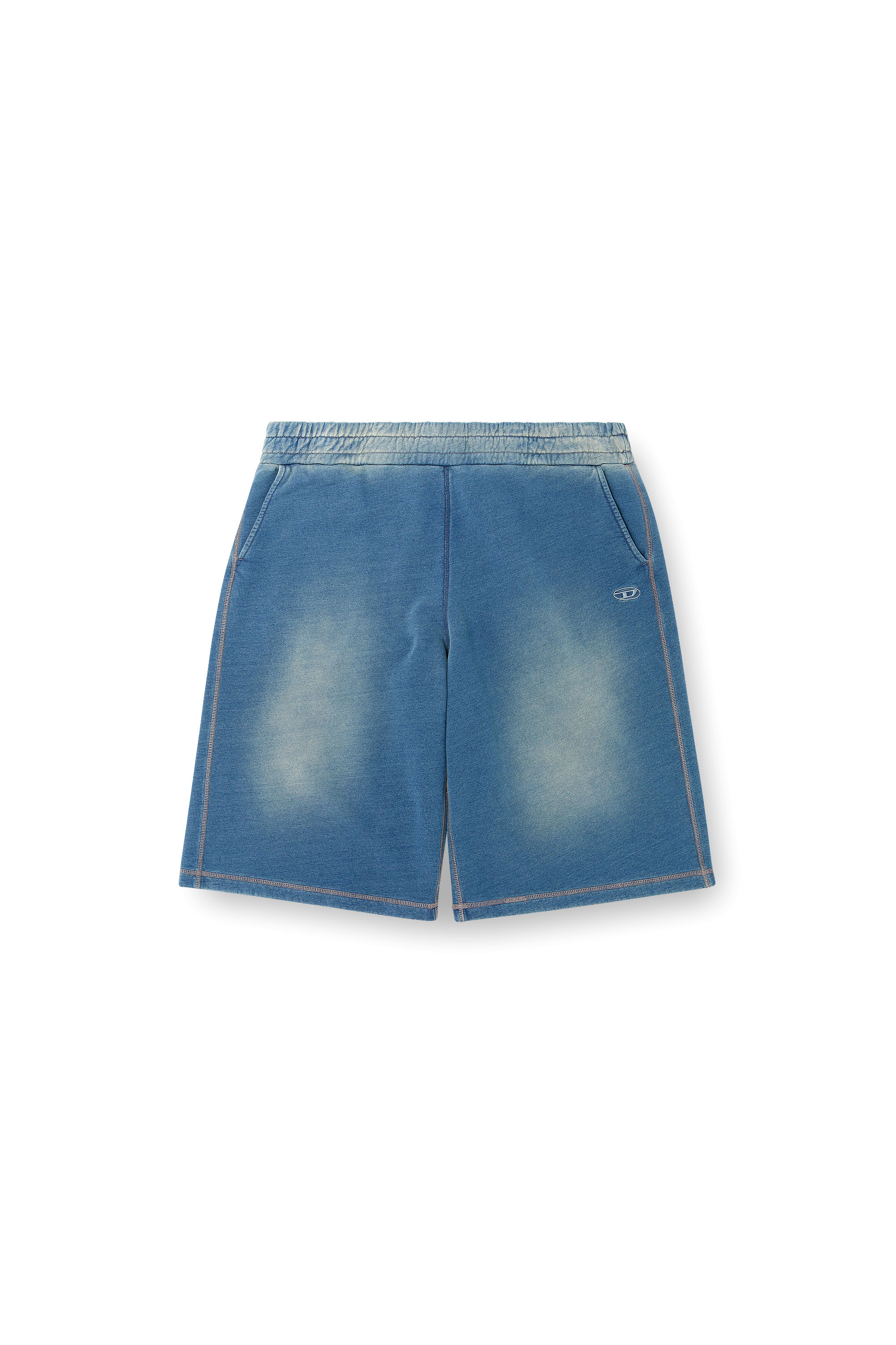 Diesel - P-CERCHIO, Short in felpa sfumati Uomo in Blu - 3